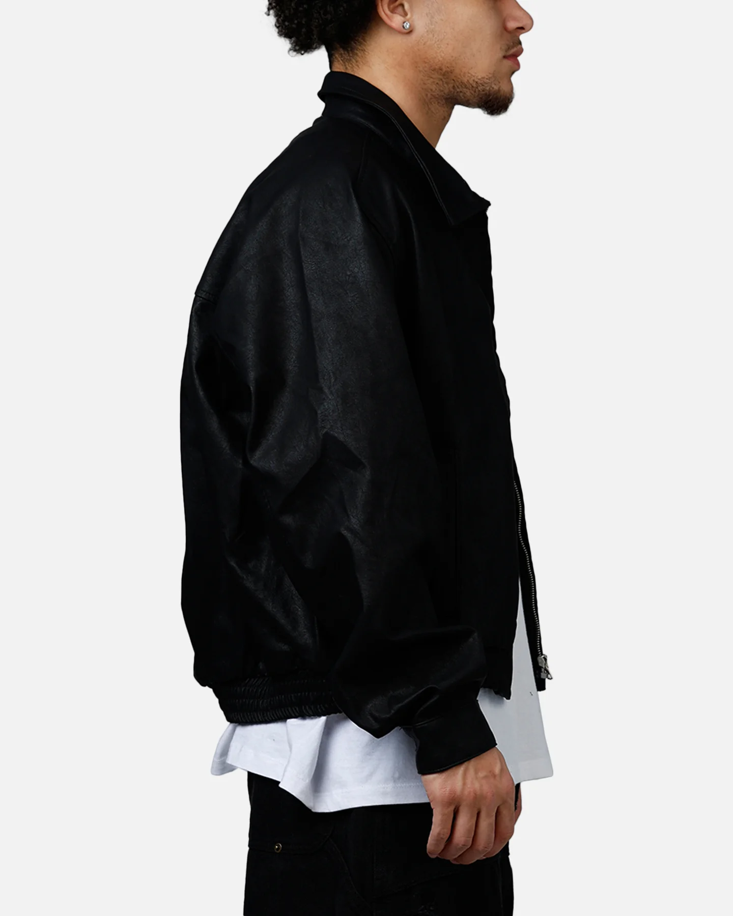 MNML Grandpa's Bomber Jacket Black - Image 4