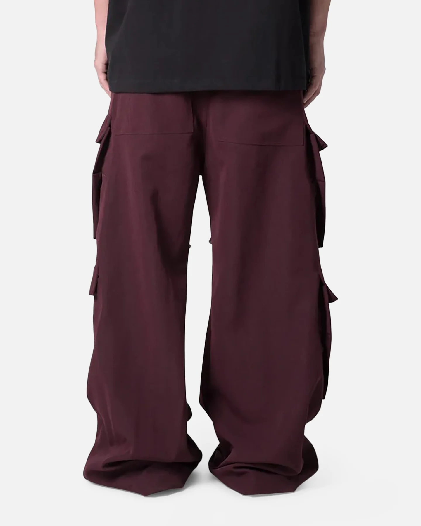 MNML Rave Double Cargo Pants Plum - Image 4