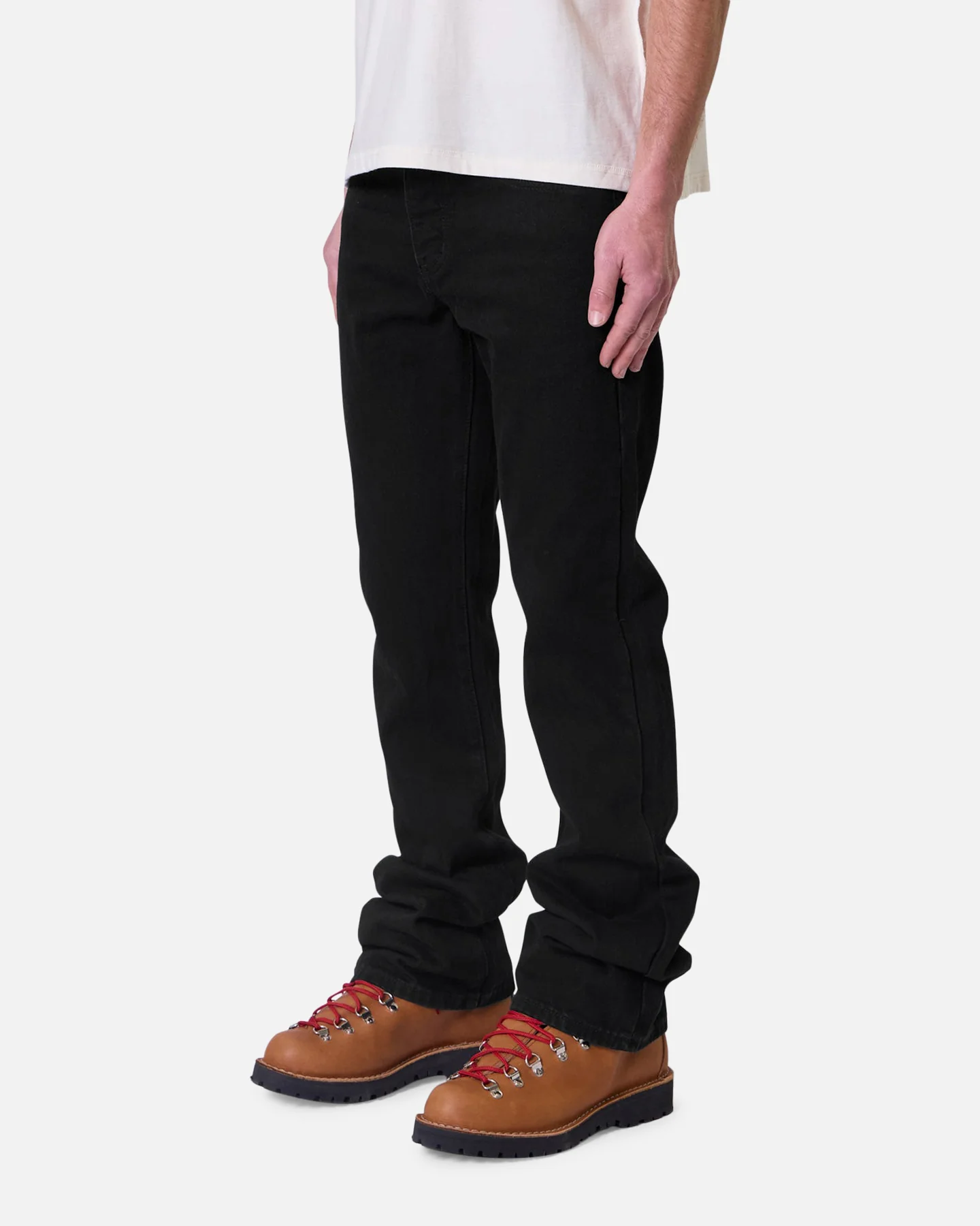 MNML Raw Bootcut Denim Jeans Rinsed Black - Image 2
