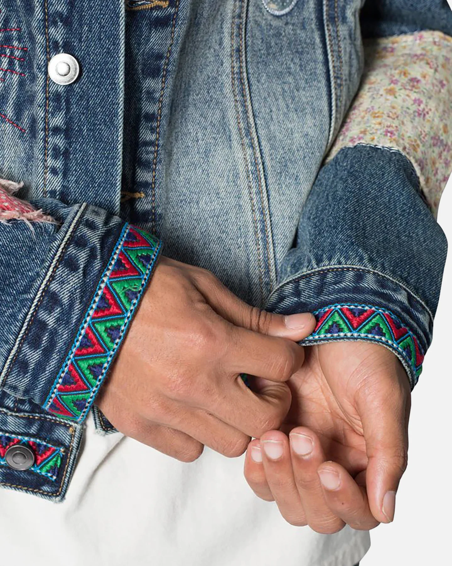 MNML Rugged Trucker Denim Jacket Blue - Image 6