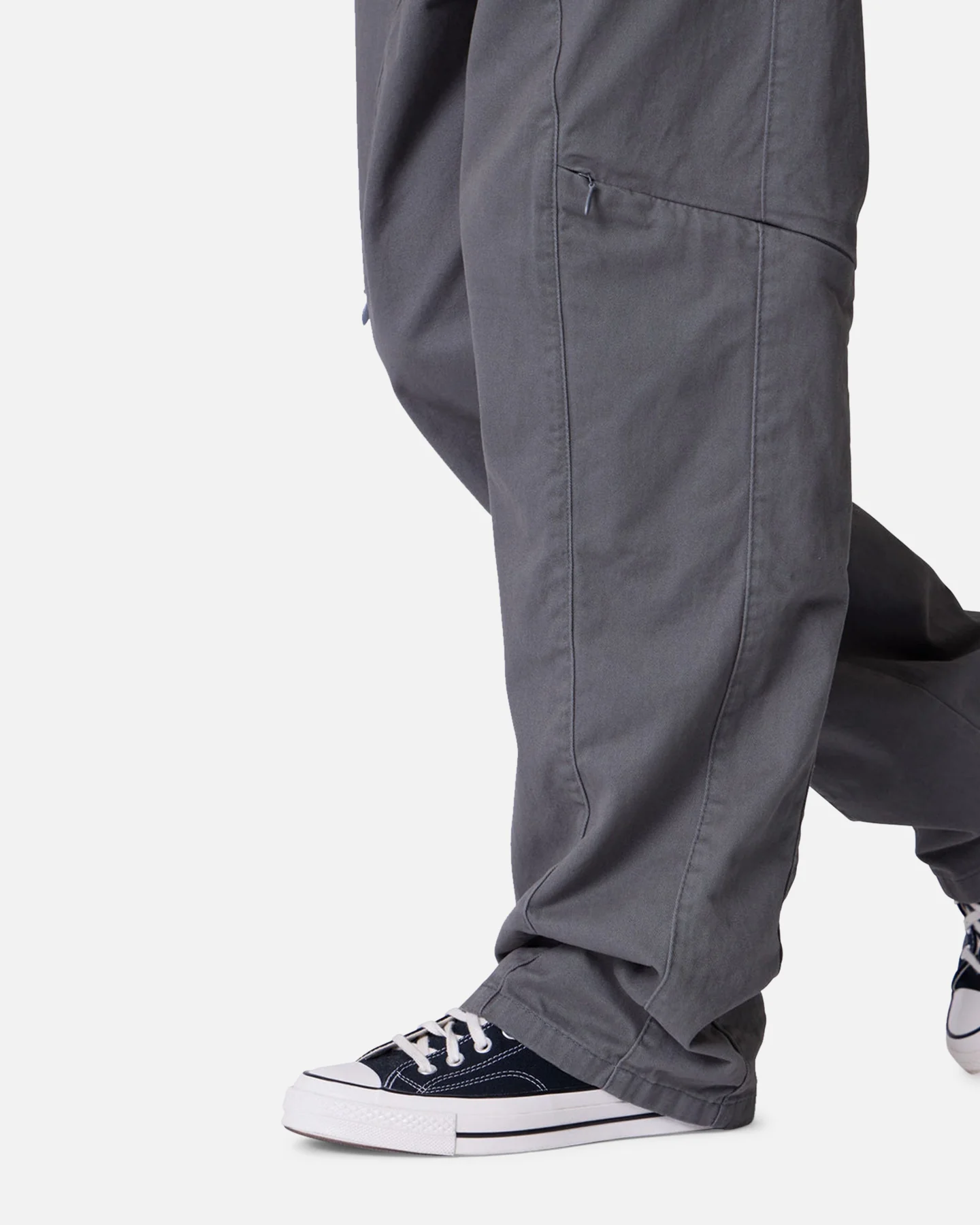 MNML Secret Zipper Cargo Pants Grey - Image 5