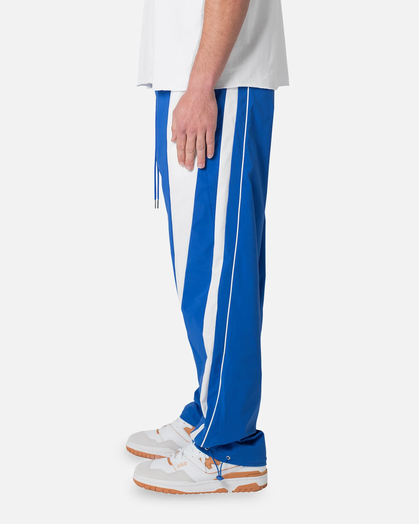MNML Striped Track Pants Blue/White - Image 3