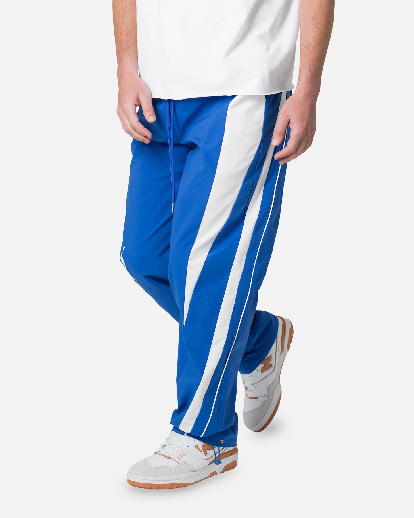 MNML Striped Track Pants Blue/White - Image 5