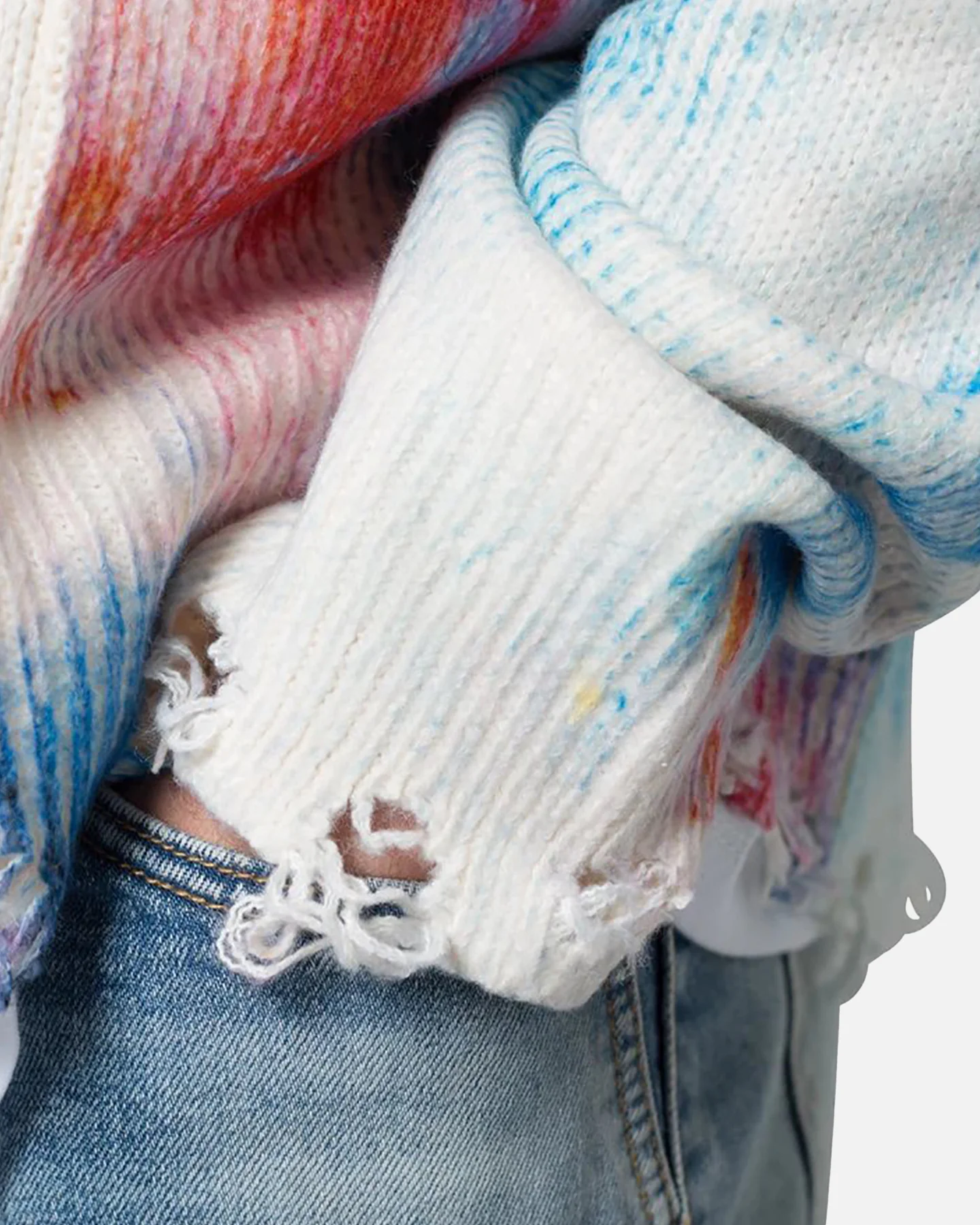 MNML Tie Dye Cardigan Sweater Multi - Image 6