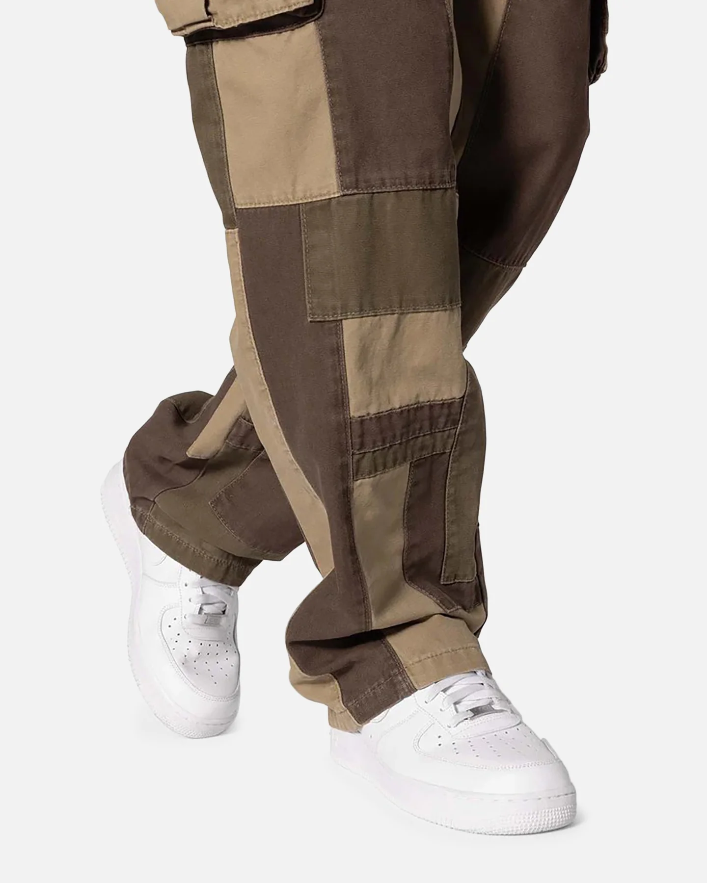 MNML Ultra Baggy Earth Cargo Denim Pants Green - Image 6