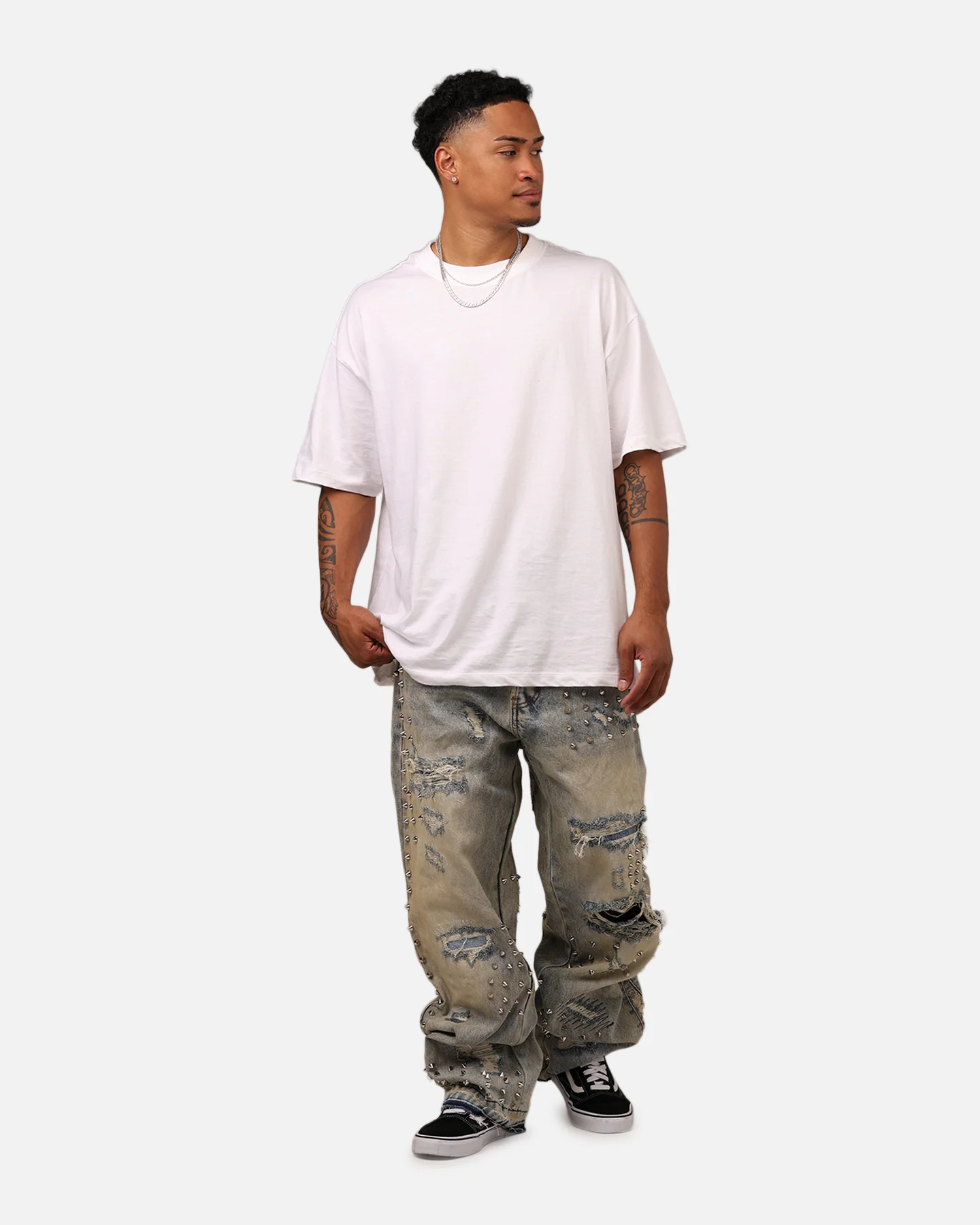 MNML Ultra Baggy Emo Denim Jeans Blue - Image 2