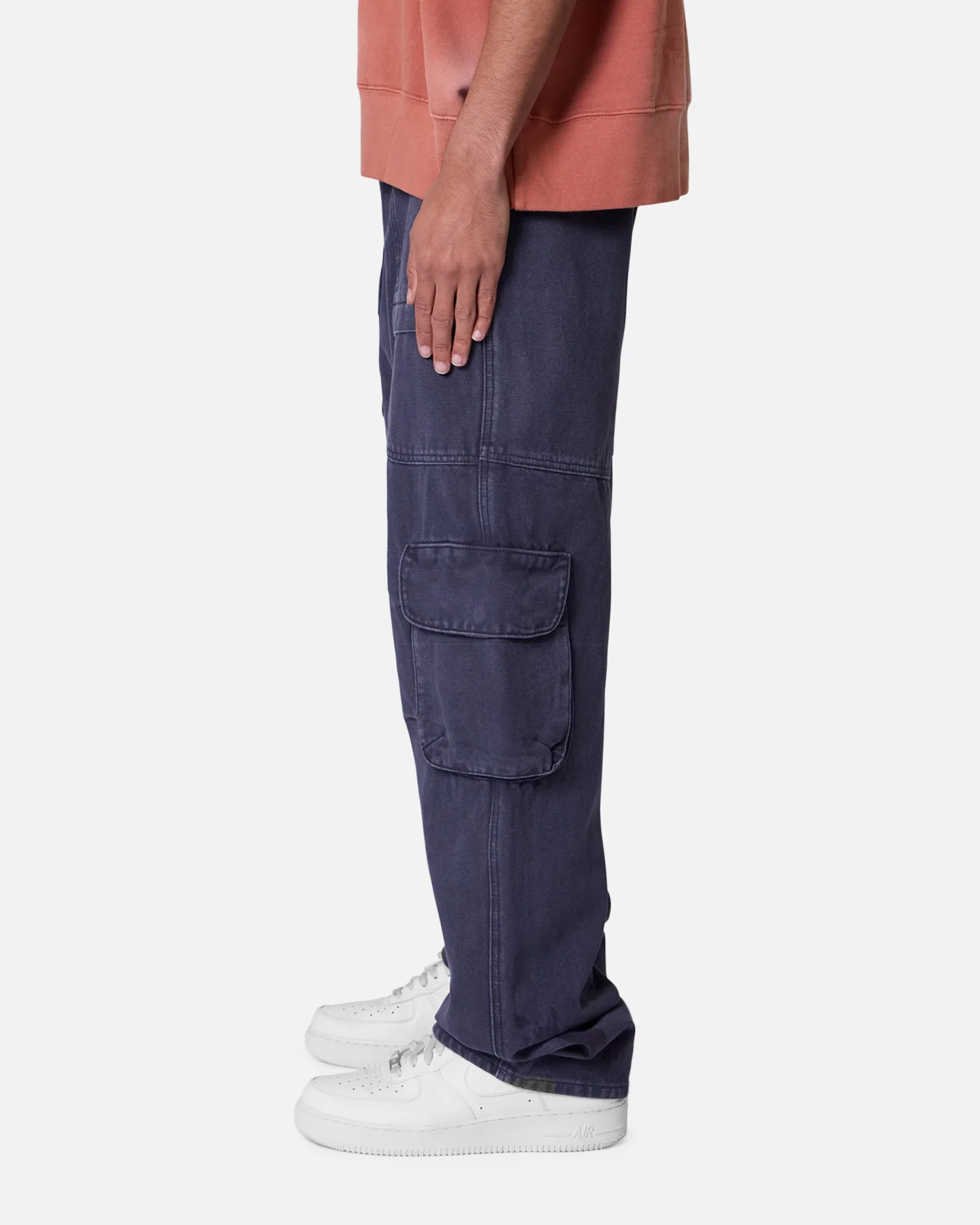 MNML Ultra Baggy Pocketeer Denim Pants Washed Black - Image 3