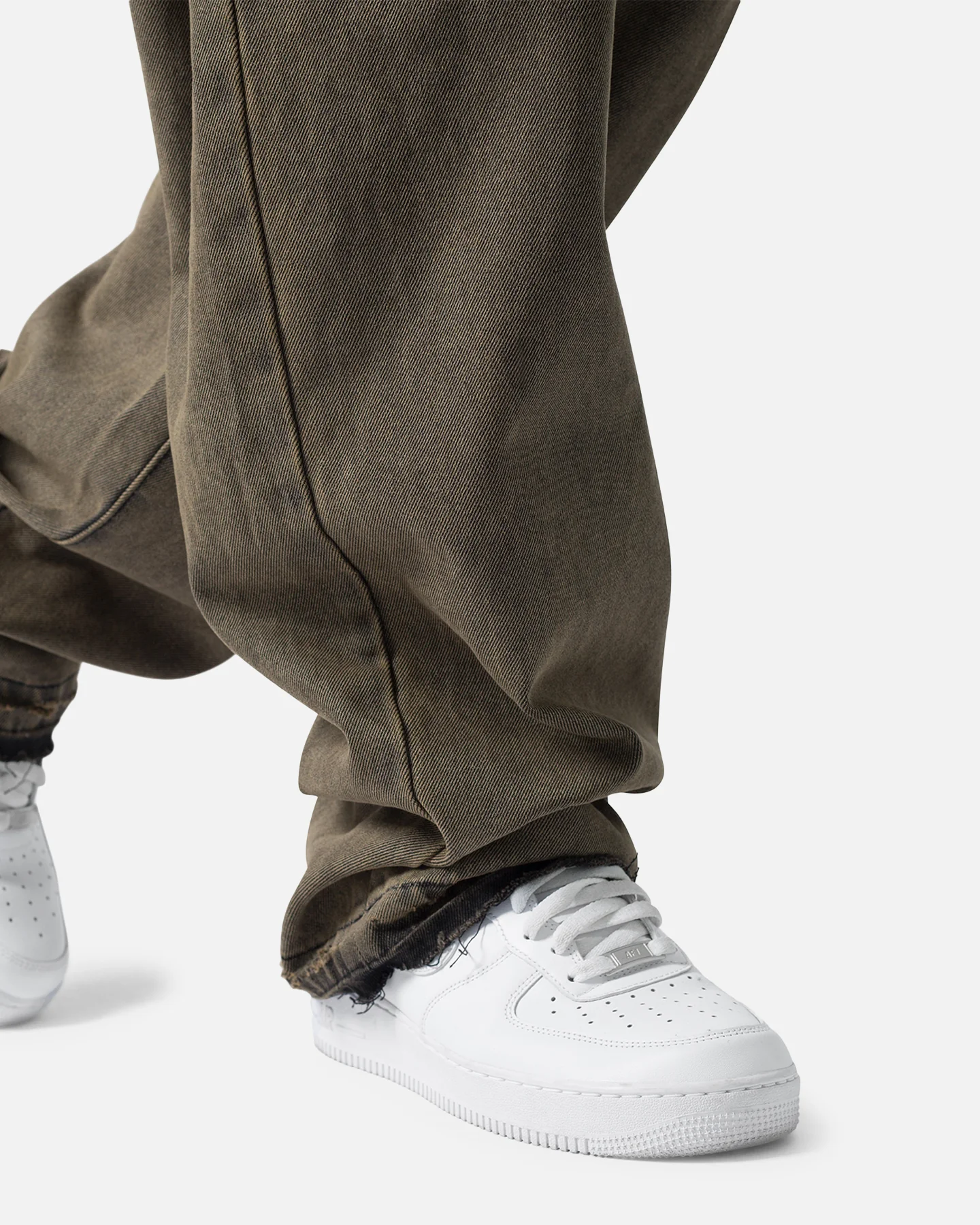 MNML Ultra Baggy Sand Water Denim Jeans Khaki - Image 6