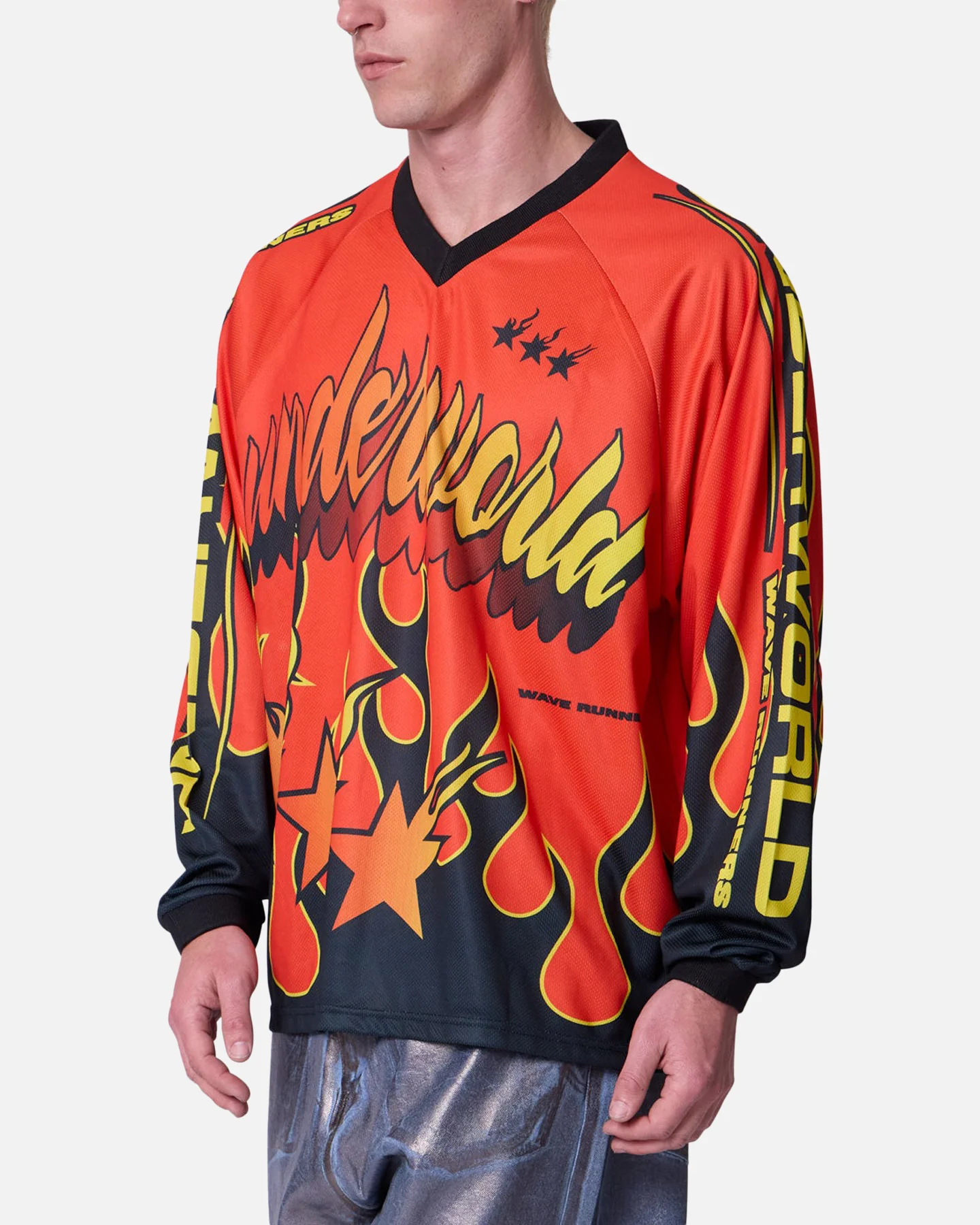 MNML Underworld Moto Long Sleeve T-Shirt Multi - Image 5