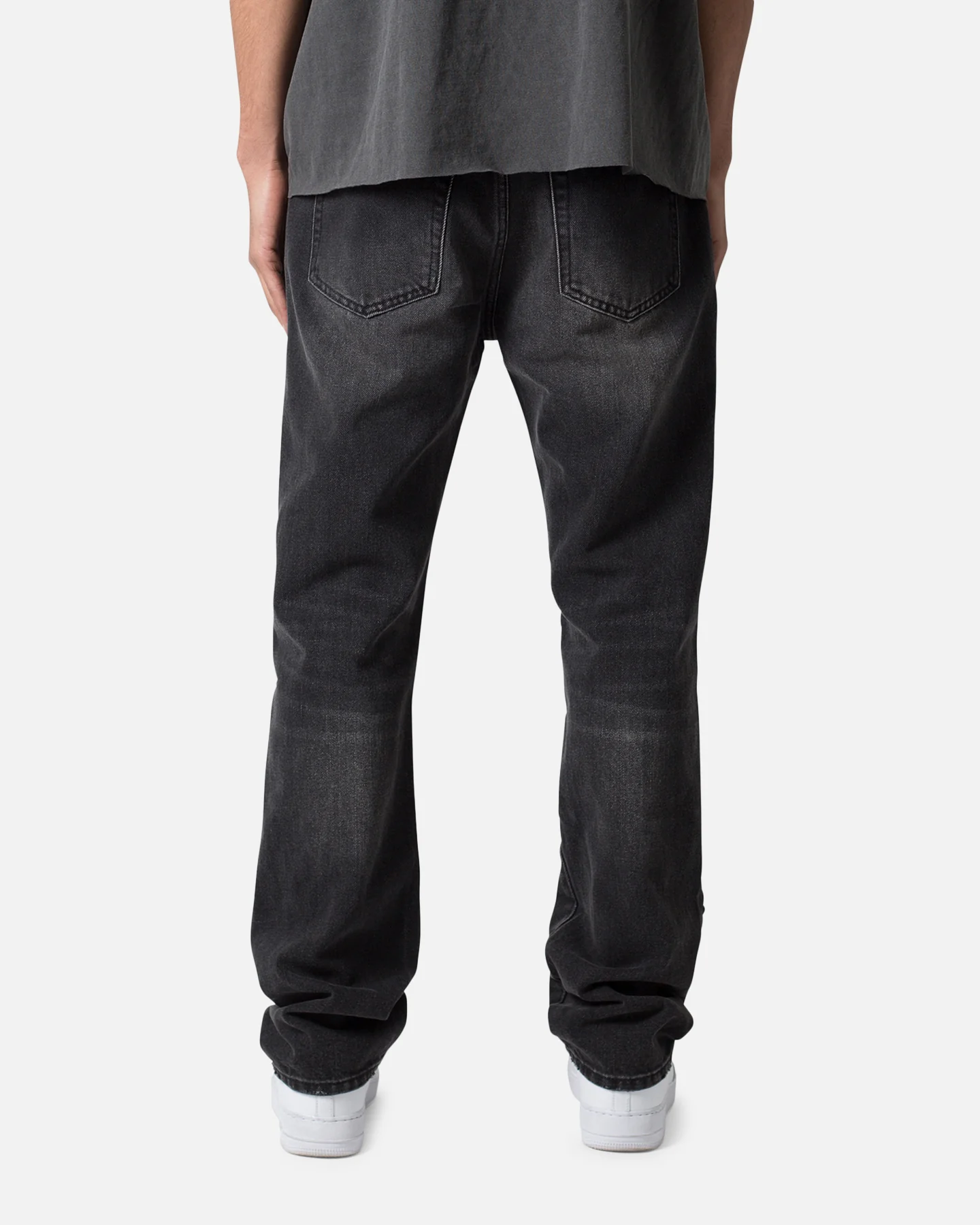 MNML V376 Baggy Denim Jeans Washed Black - Image 4