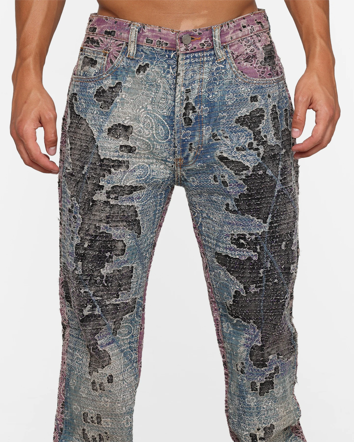 MNML V488 Boro Denim Jeans Multi - Image 7