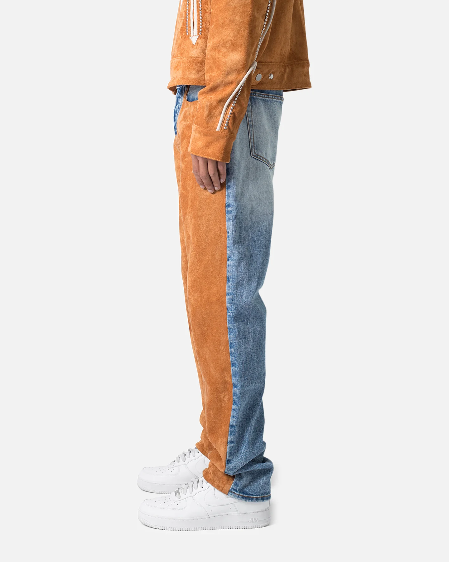 MNML V636 Western Baggy Denim Jeans Blue - Image 3