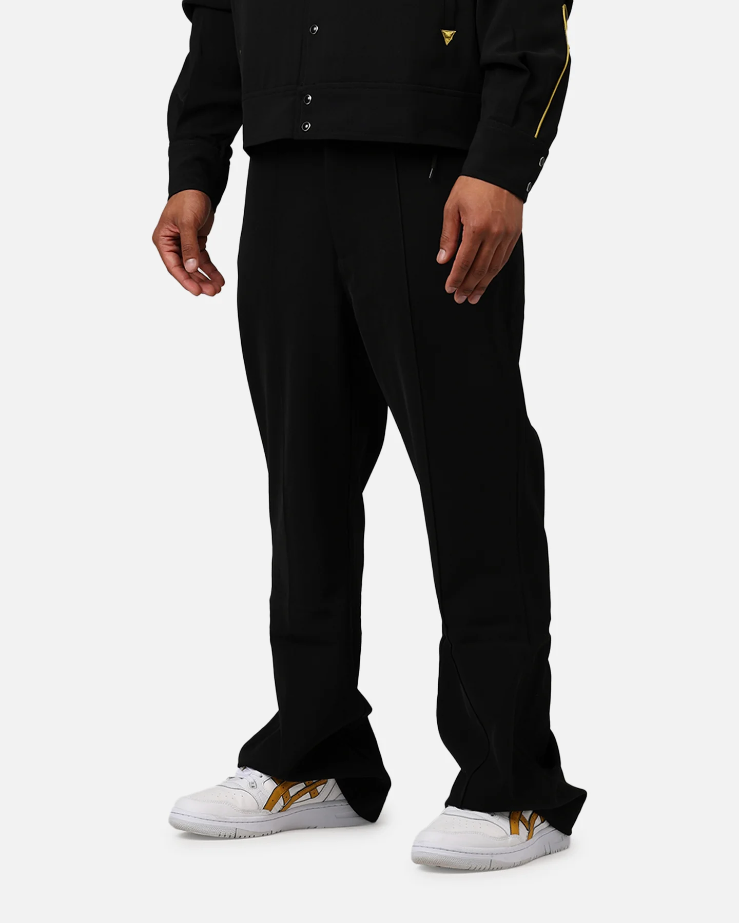 MNML Western Stitch Trouser Pants Black/Gold - Image 4