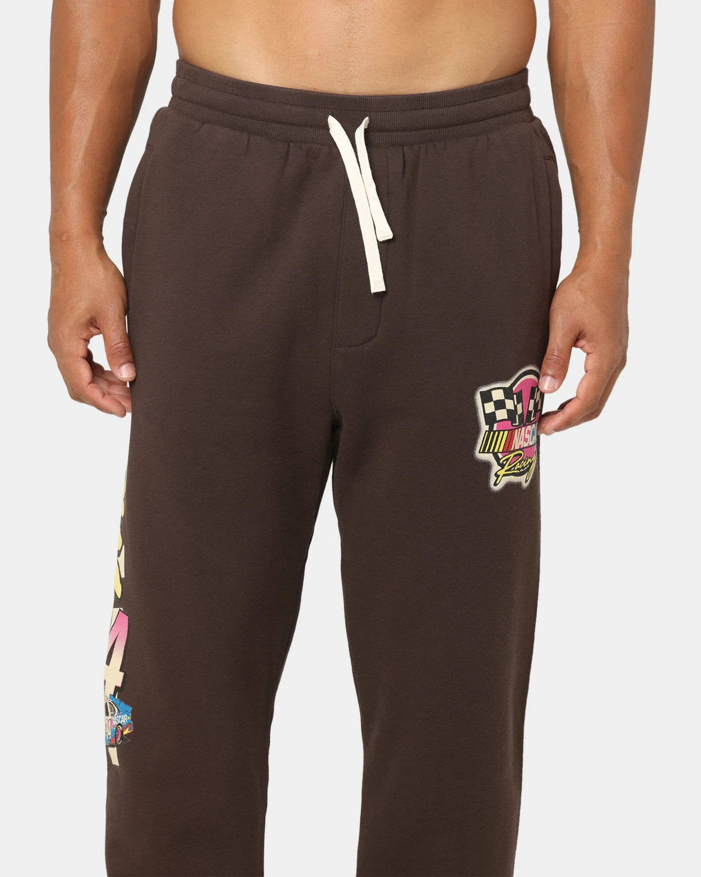NASCAR NASCAR Team '94 Baggy Track Pants Chocolate Brown - Image 3