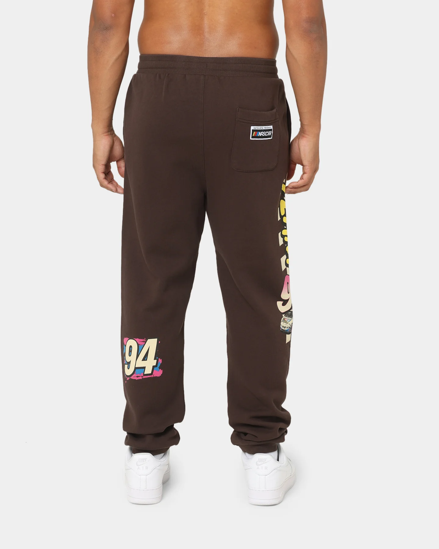 NASCAR NASCAR Team '94 Baggy Track Pants Chocolate Brown - Image 4