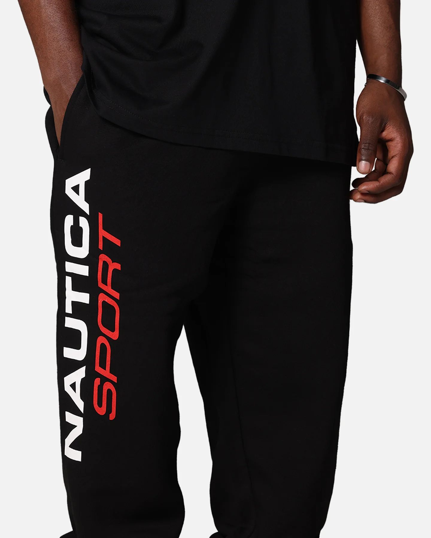 Nautica Bisbee Jog Track Pants Black - Image 3