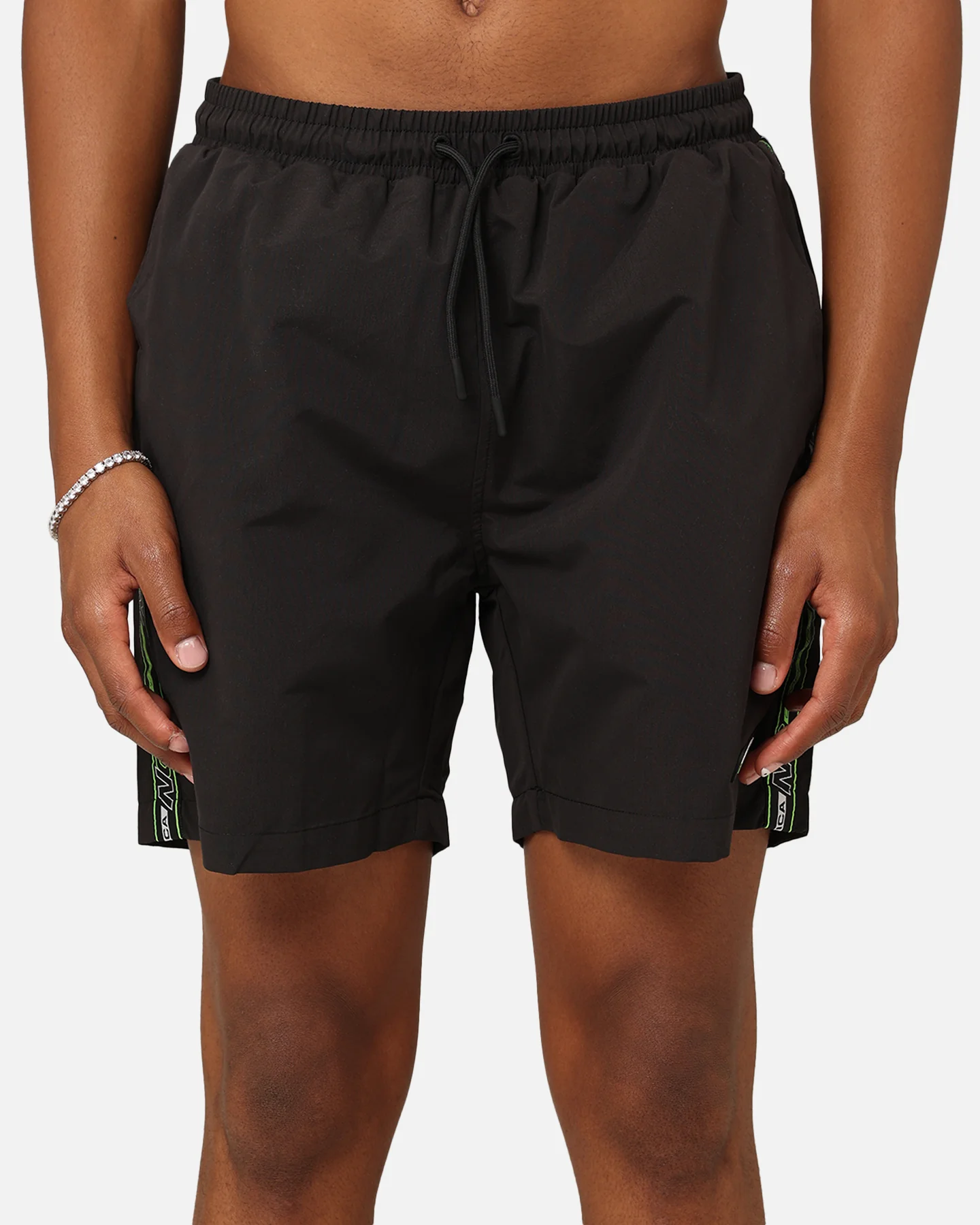 Nautica Button 6" Swim Shorts Black - Image 7