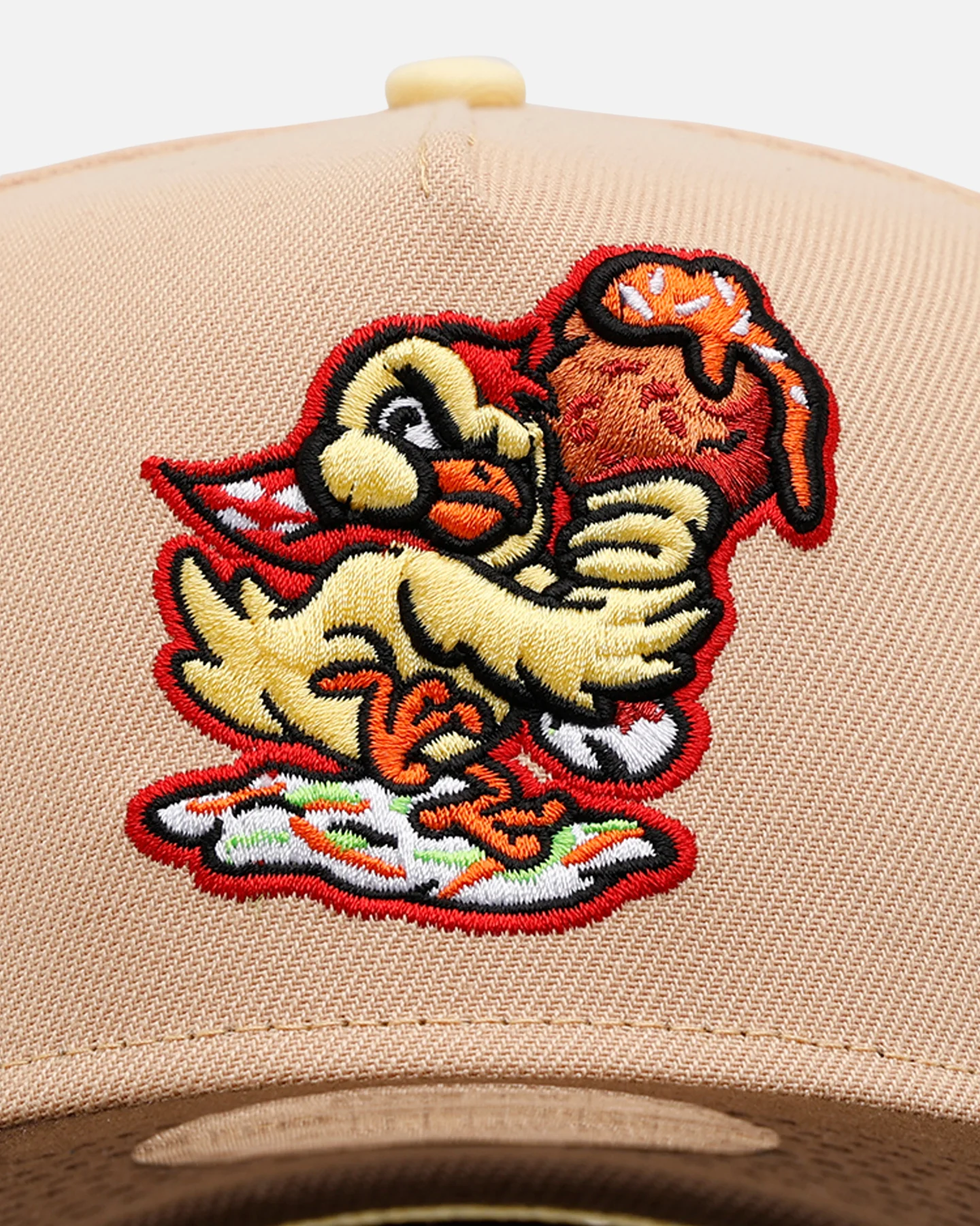 New Era Akron RubberDucks 'MILB Theme Night' 9FORTY A-Frame Snapback Tan/Brown - Image 5