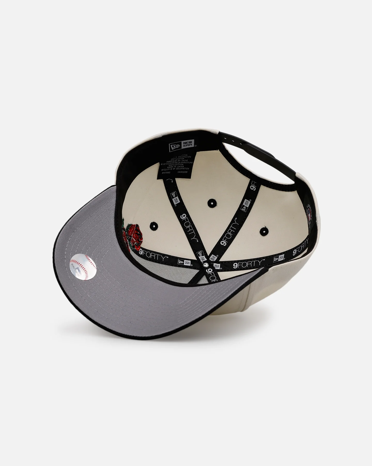 New Era Anaheim Angels 'Chrome Black Roses' 9FORTY A-Frame Snapback Chrome/Black - Image 6