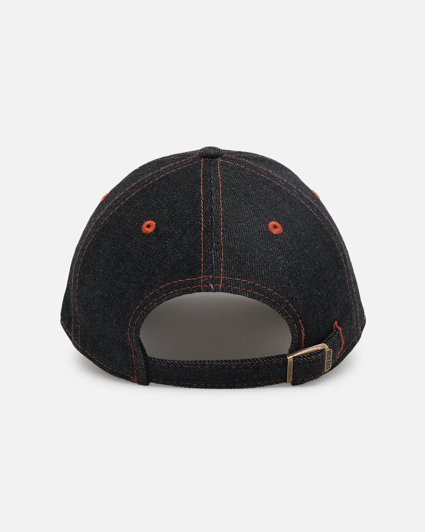 New Era Atlanta Braves "Black Denim" Classic Casual Strapback Black Denim/Rust Contrast - Image 2
