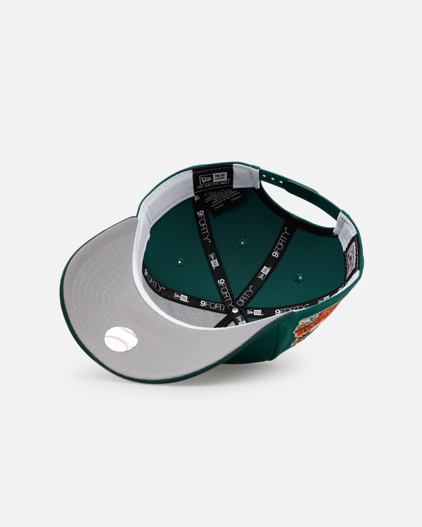 New Era Atlanta Braves 'Citrus 2.0' 9FORTY A-Frame Snapback Dark Green/Orange - Image 6