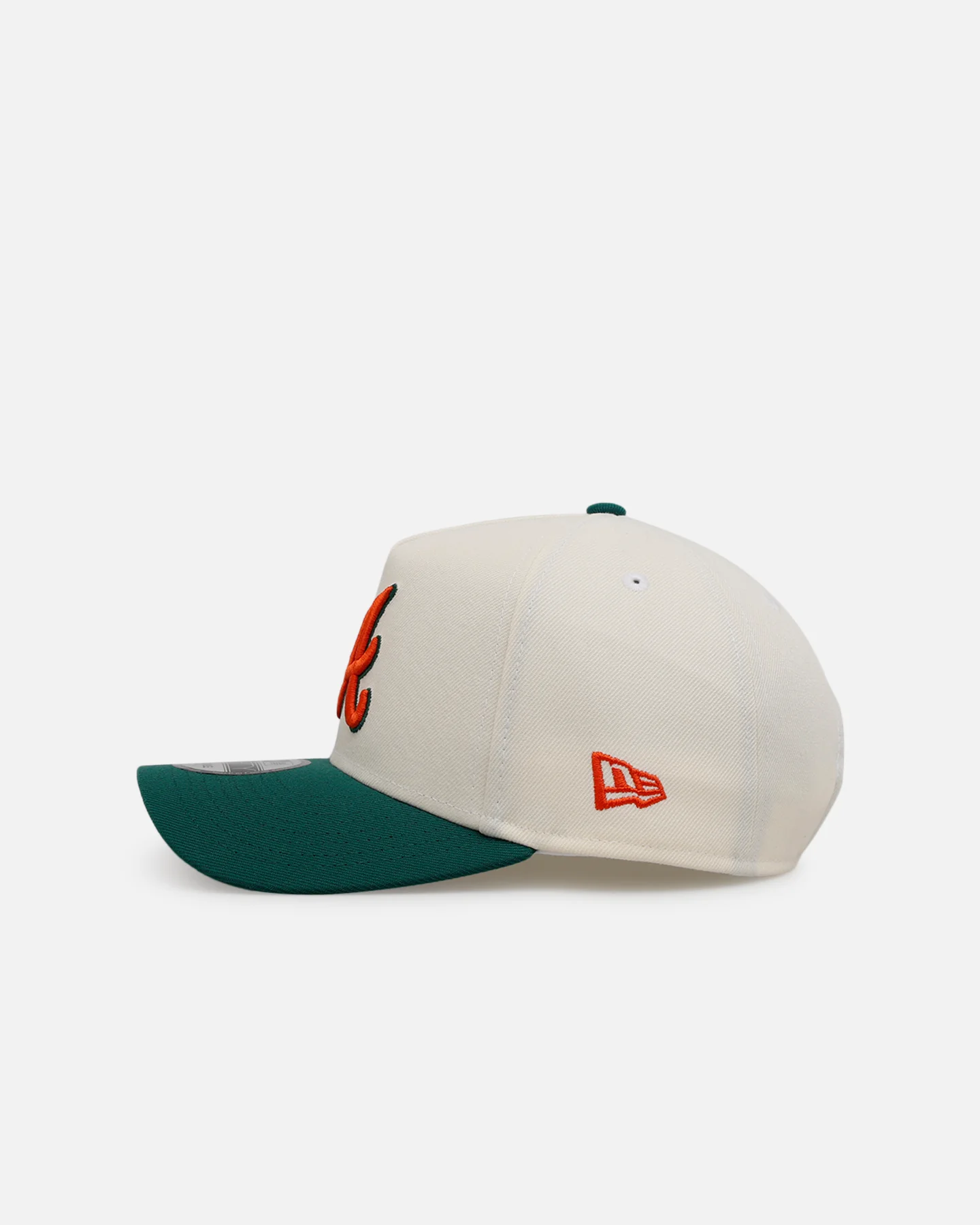 New Era Atlanta Braves 'Citrus' 9FORTY A-Frame Snapback Chrome/Green/Orange - Image 4