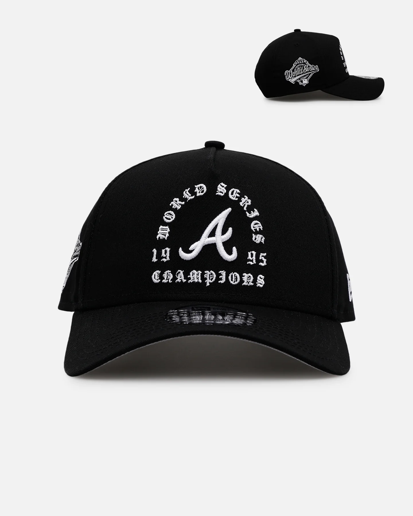 New Era Atlanta Braves 'Gothic Arch 2.0' 9FORTY A-Frame Snapback Black/White