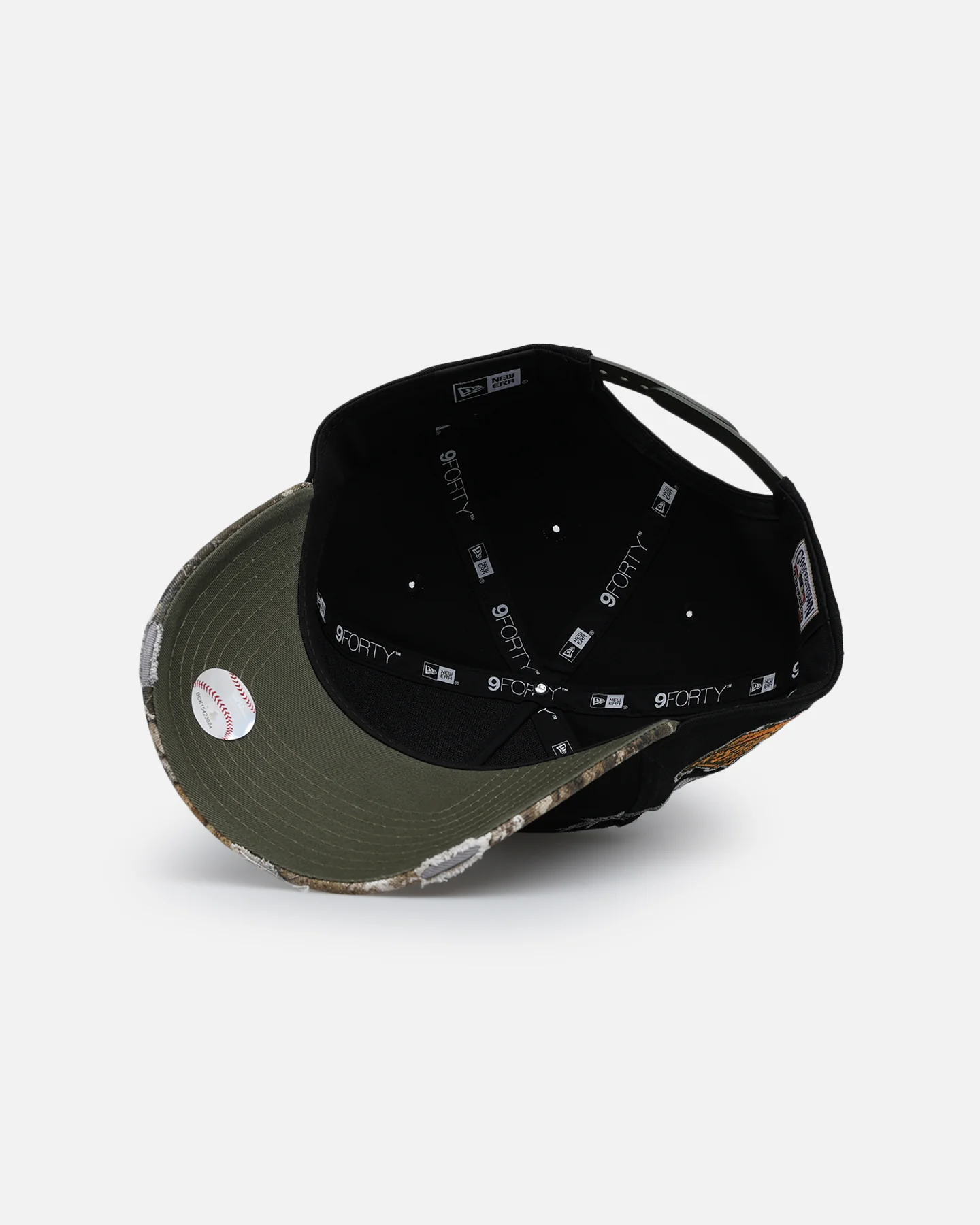 New Era Atlanta Braves 'Realtree Grit 2.0' 9FORTY A-Frame Snapback Black/Green/Orange - Image 6