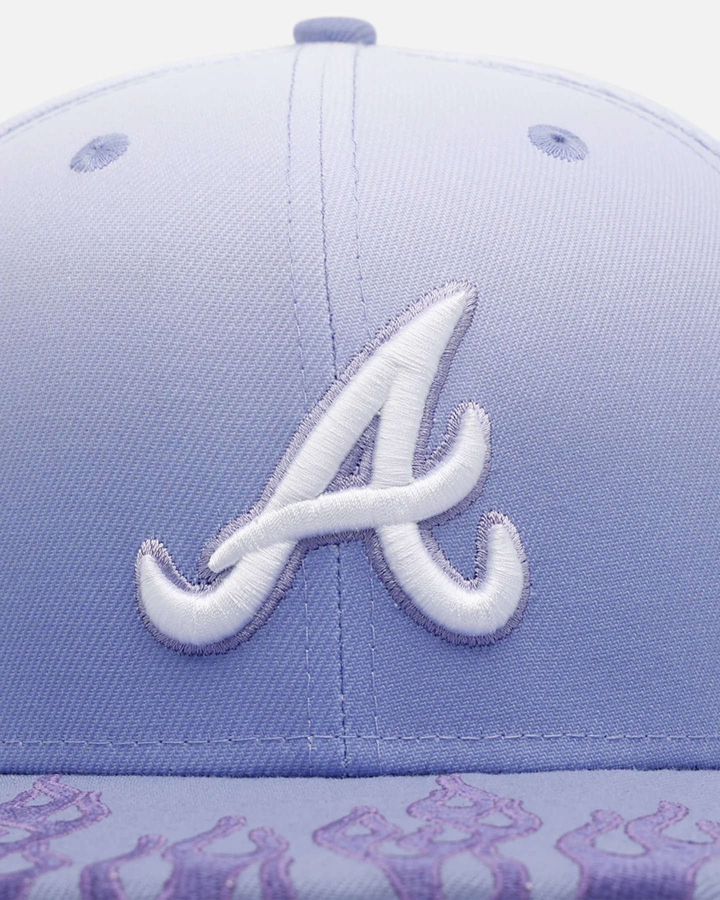 New Era Atlanta Braves 'Sundye Flames' 59FIFTY Fitted Lavender - Image 6