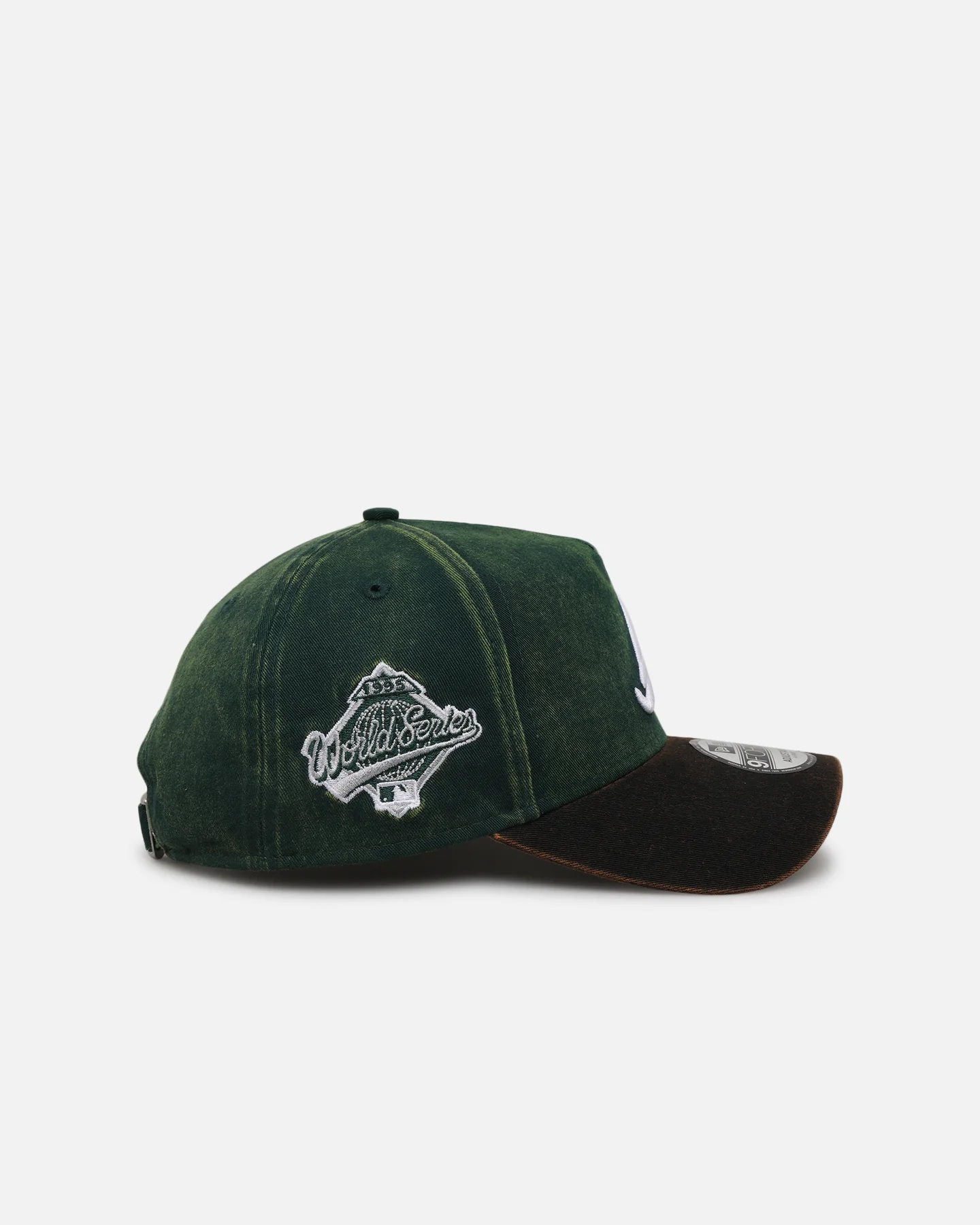 New Era Atlanta Braves 'Washed Green' 9FORTY A-Frame Strapback Green/Black - Image 3
