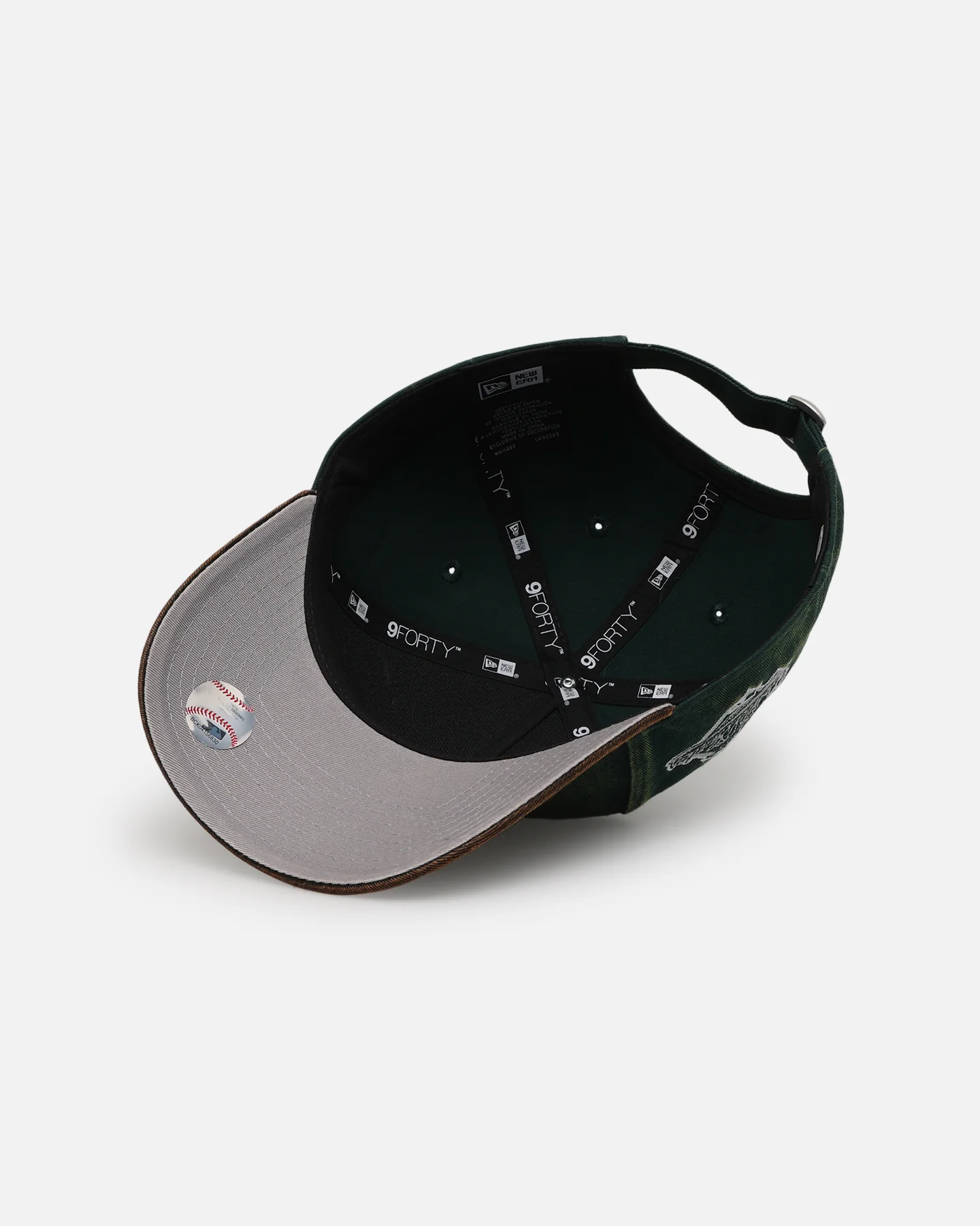 New Era Atlanta Braves 'Washed Green' 9FORTY A-Frame Strapback Green/Black - Image 6
