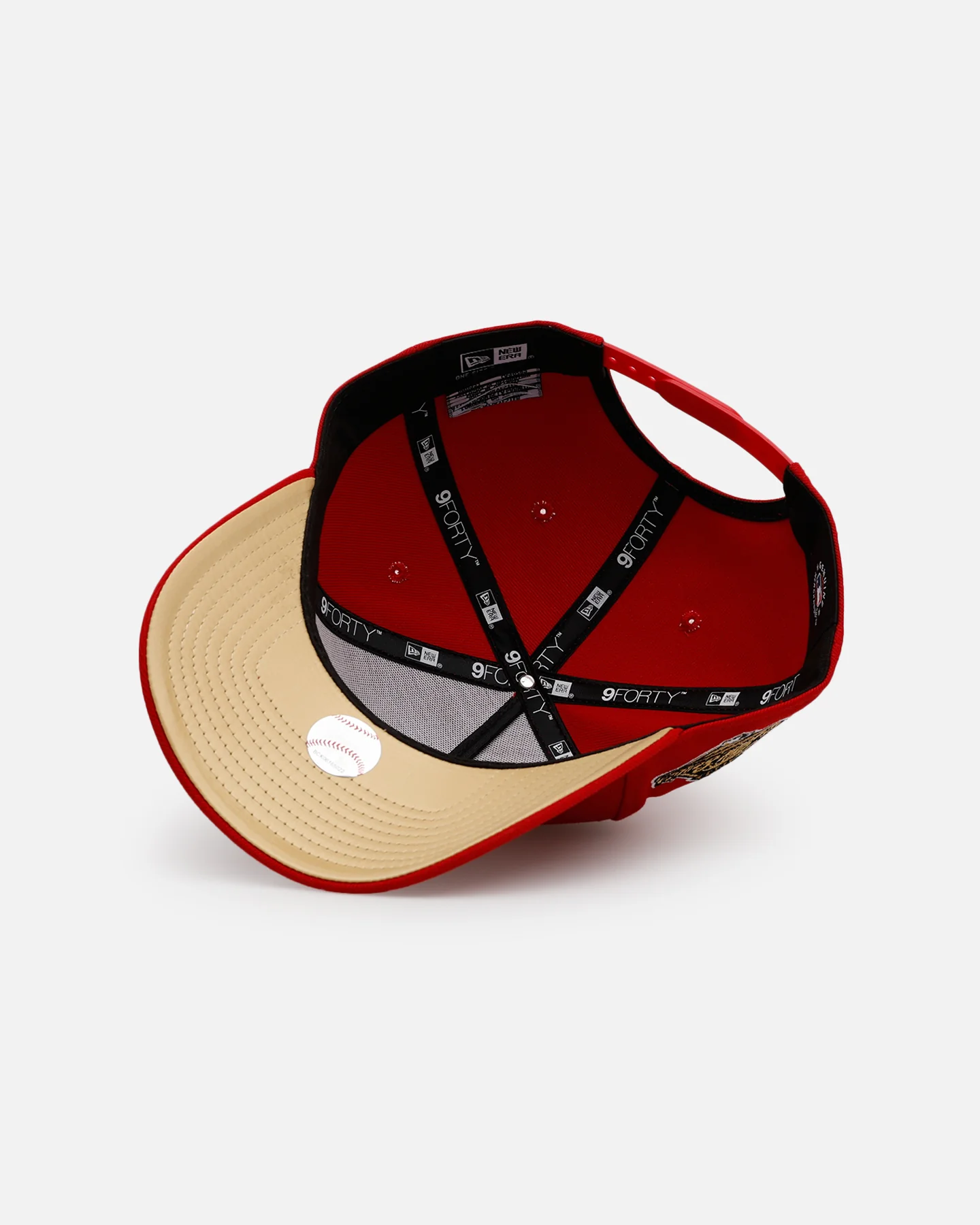 New Era Atlanta Braves 'Year Of The Snake' 9FORTY A-Frame Snapback Red/Gold - Image 6