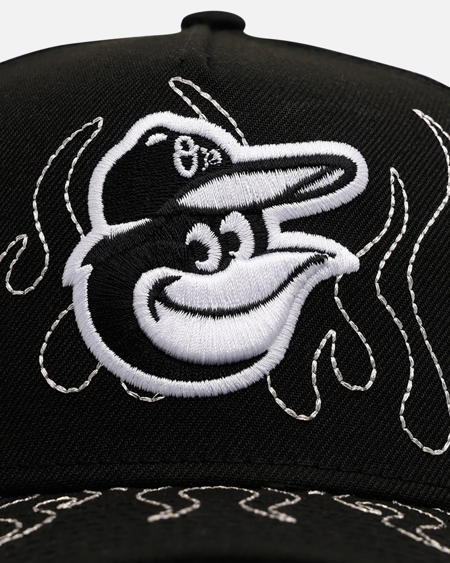 New Era Baltimore Orioles 'Outline Flames' 9FORTY A-Frame Snapback Black - Image 5