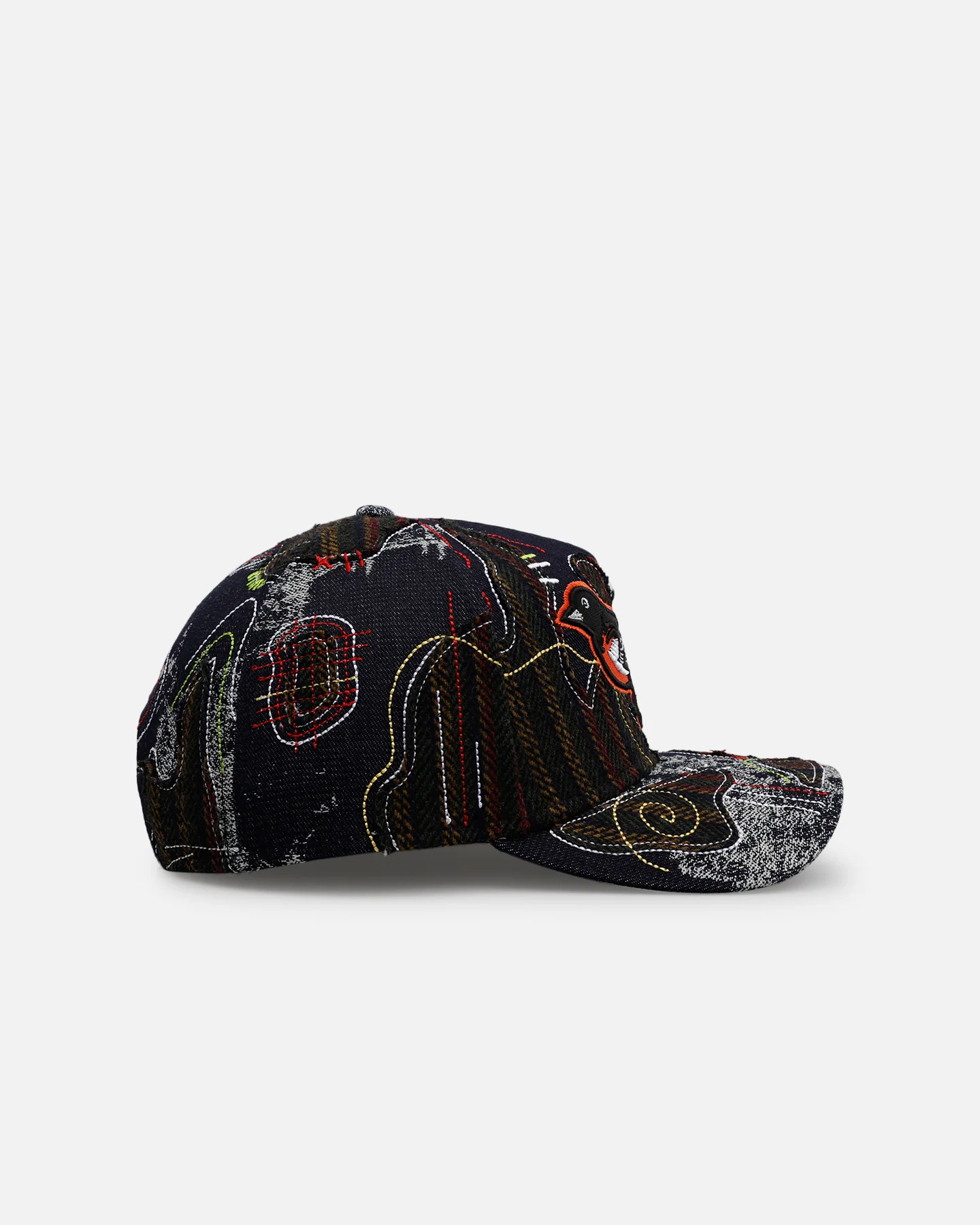 New Era Baltimore Orioles 'Running Stitch' 9FORTY A-Frame Snapback Multi - Image 4