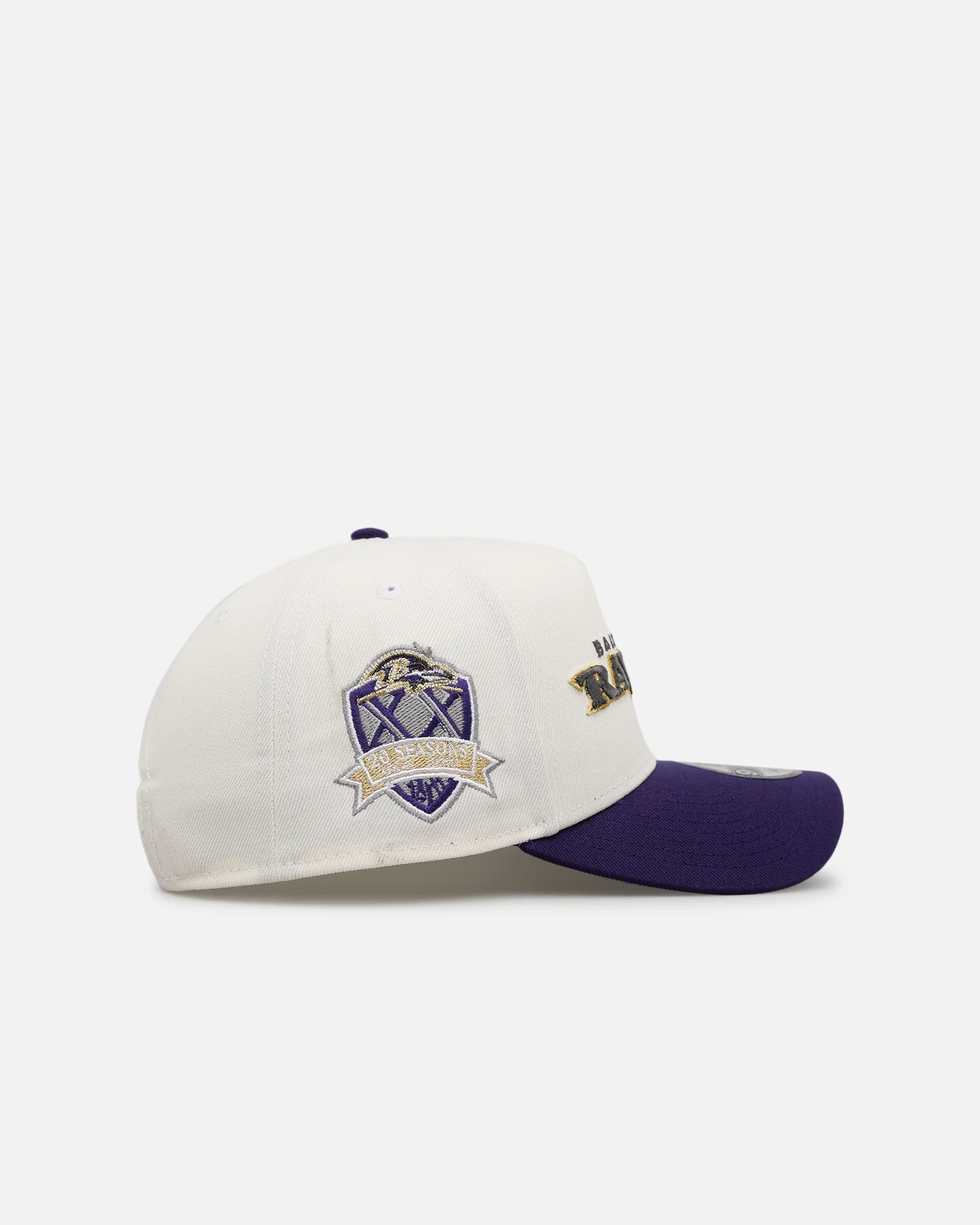 New Era Baltimore Ravens 'Chrome Metallic Wordmark' 9FORTY A-Frame Snapback Chrome - Image 3