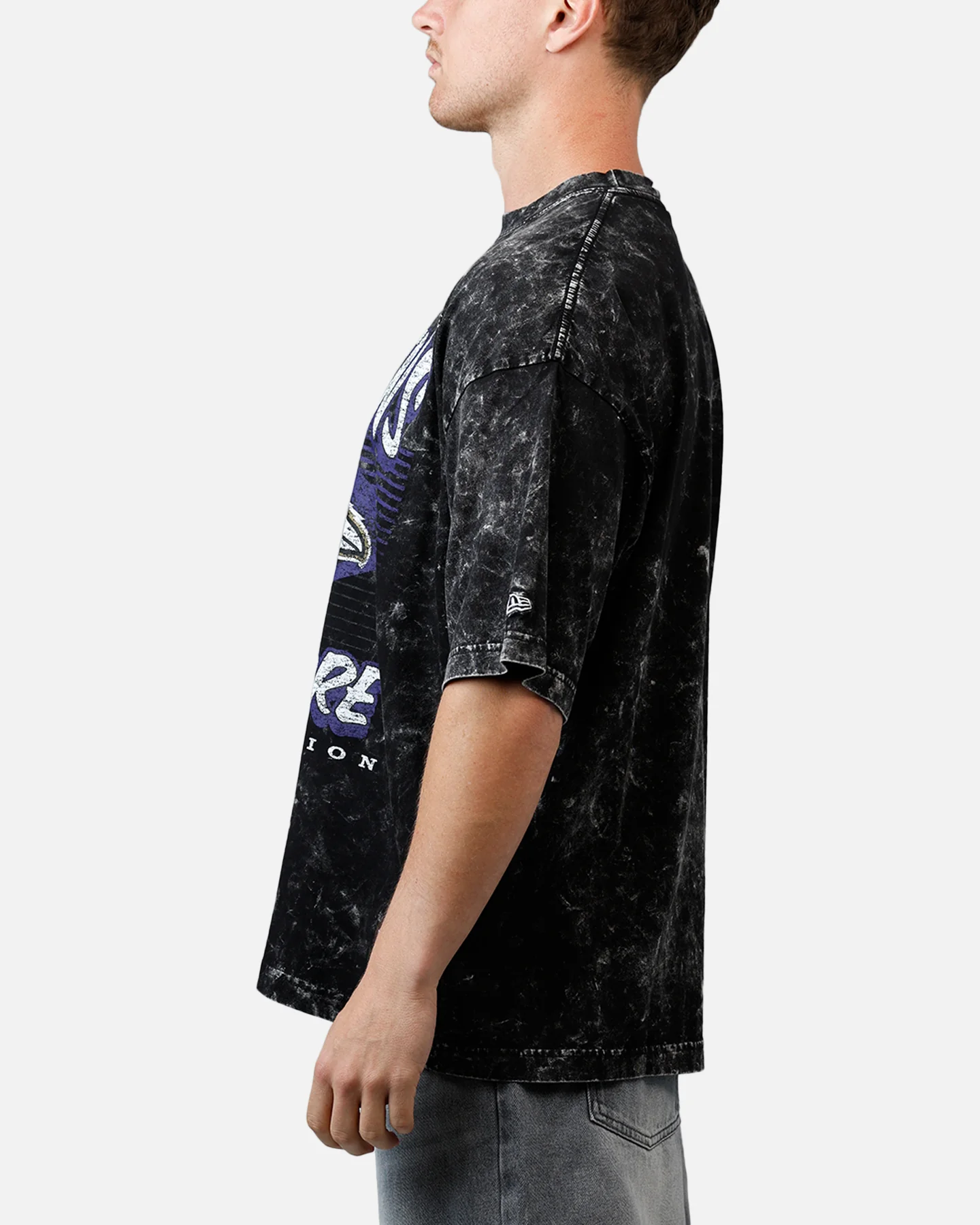 New Era Baltimore Ravens Essentials T-Shirt Washed Black - Image 5