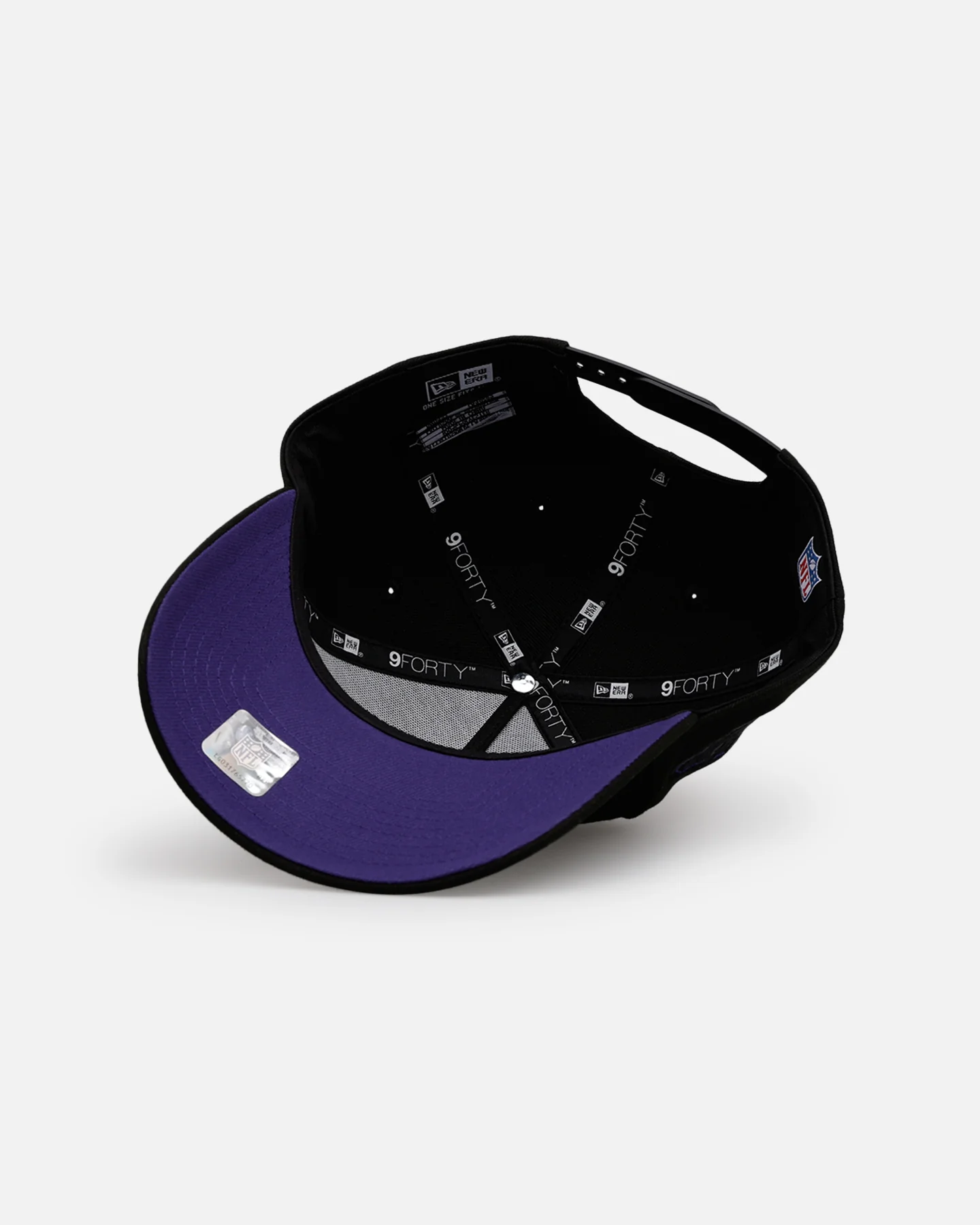 New Era Baltimore Ravens 'Outline' 9FORTY A-Frame Snapback Black - Image 6