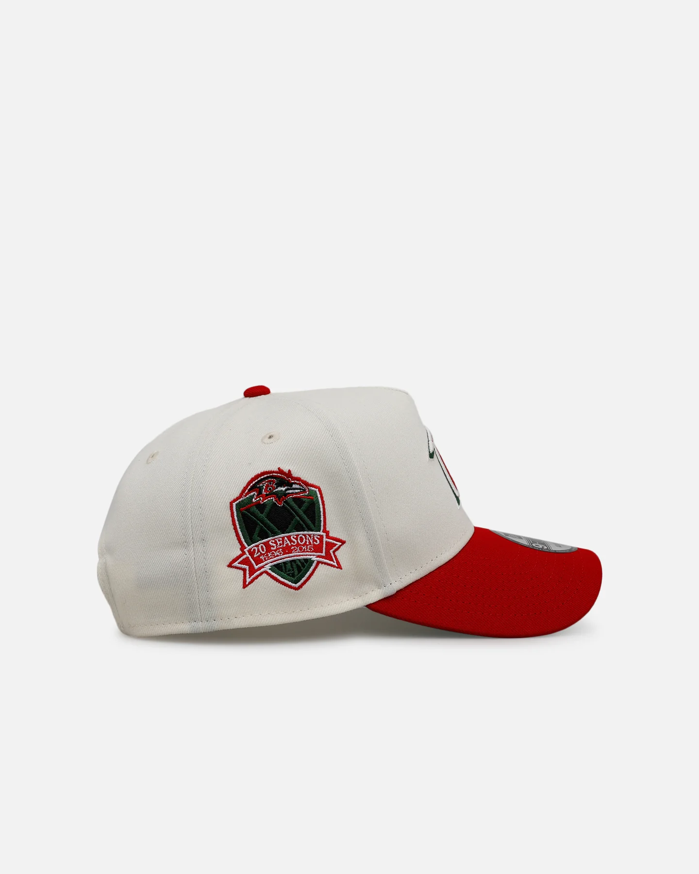 New Era Baltimore Ravens 'Strawberry' 9FORTY A-Frame Snapback Chrome/Red - Image 3