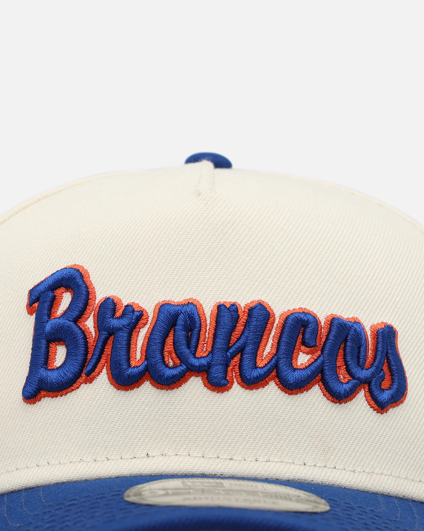 New Era Boise State Broncos 'Boise State University' 9FORTY Two Toned A-Frame Snapback Chrome/OTC - Image 5