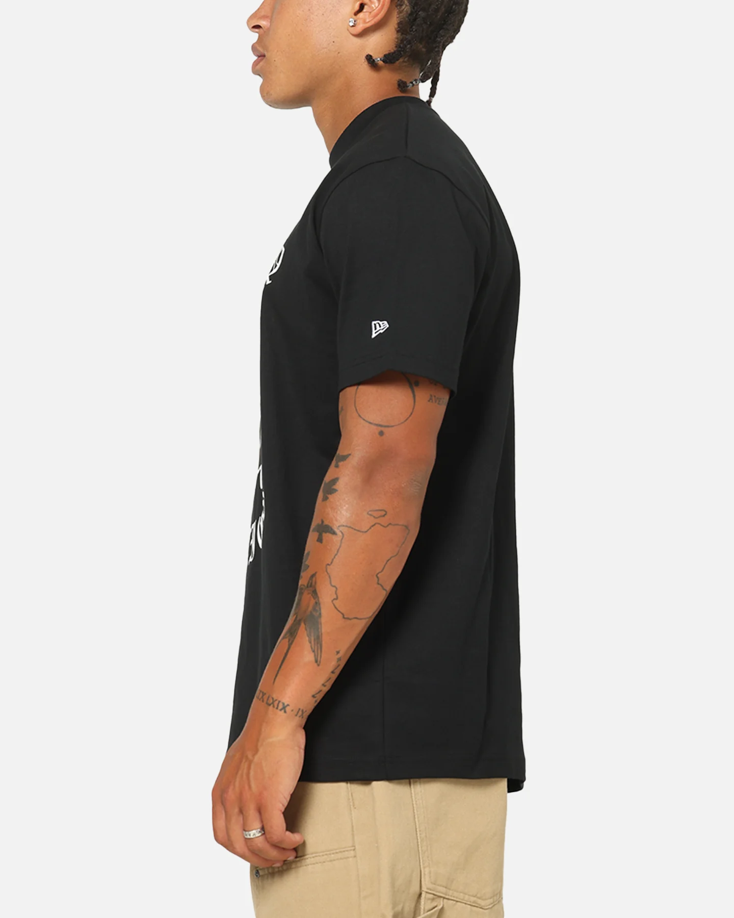 New Era Boston Celtics Gothic Oversized T-Shirt Black - Image 5