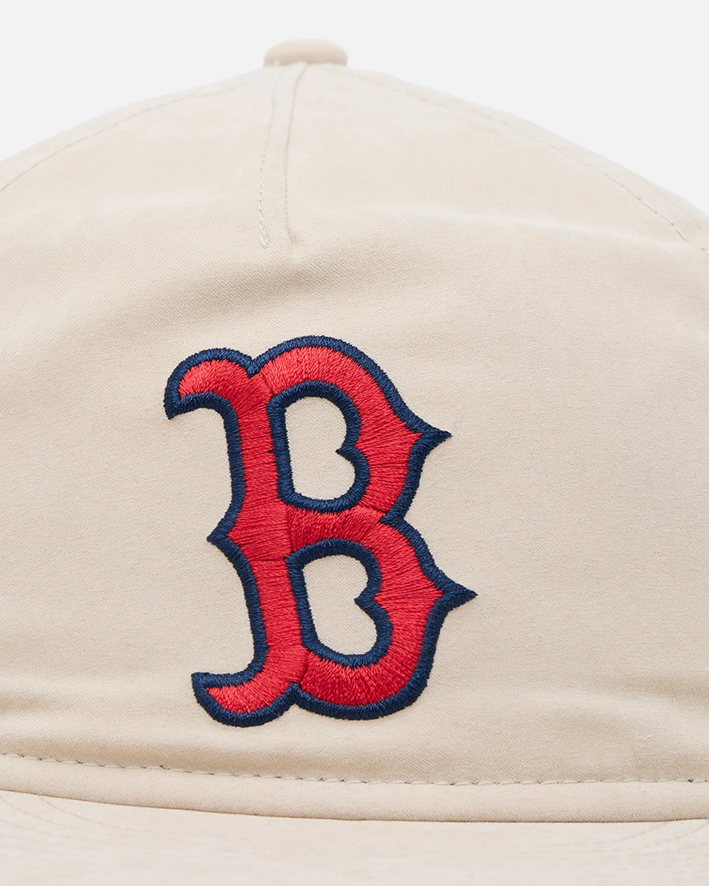New Era Boston Red Sox 'Brushed Nylon Retro Crown' 9FIFTY Adjustable Strapback Cream - Image 4