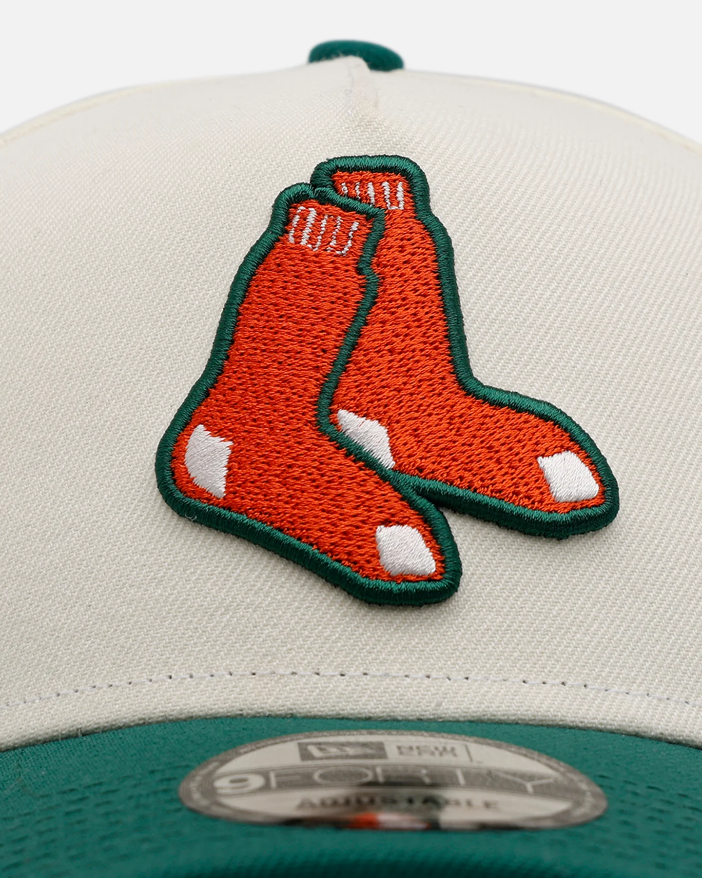 New Era Boston Red Sox 'Citrus' 9FORTY A-Frame Snapback Chrome/Green/Orange - Image 5