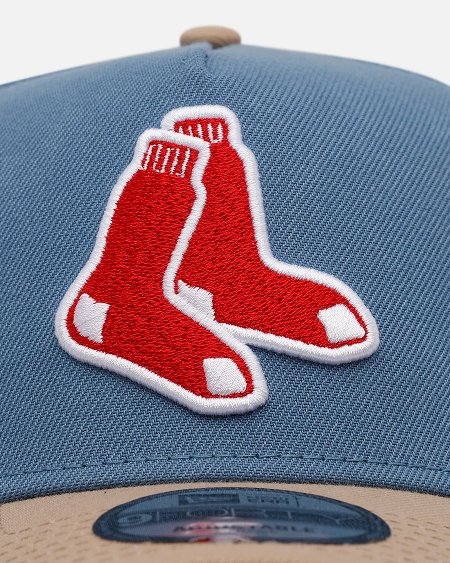 New Era Boston Red Sox 'Easy Breezy' 9FORTY A-Frame Snapback Blue/Tan - Image 5