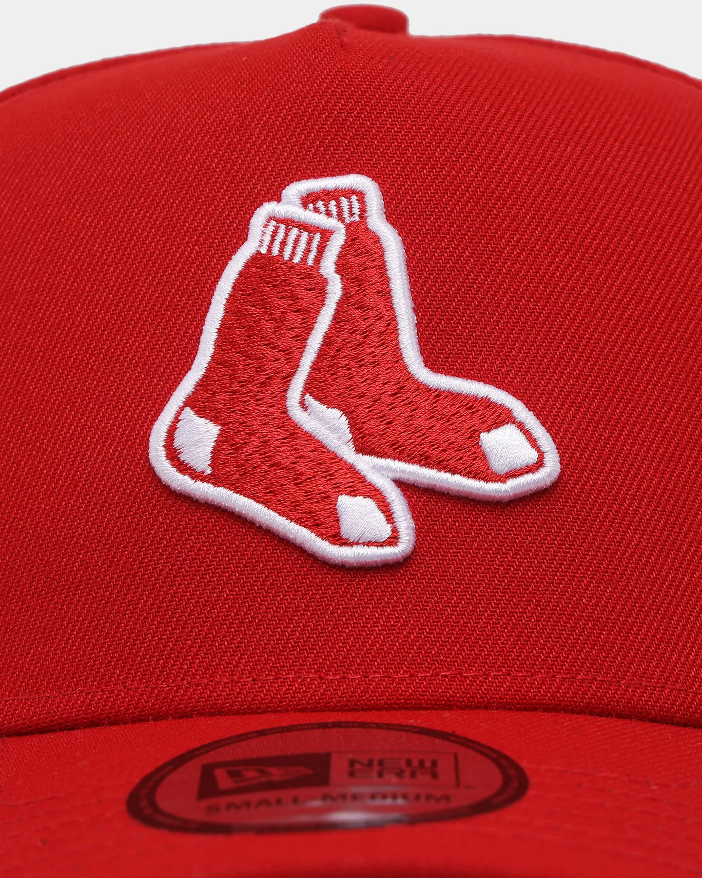 New Era Boston Red Sox 'Fairisle' 9FORTY K-Frame Snapback Red/White - Image 5