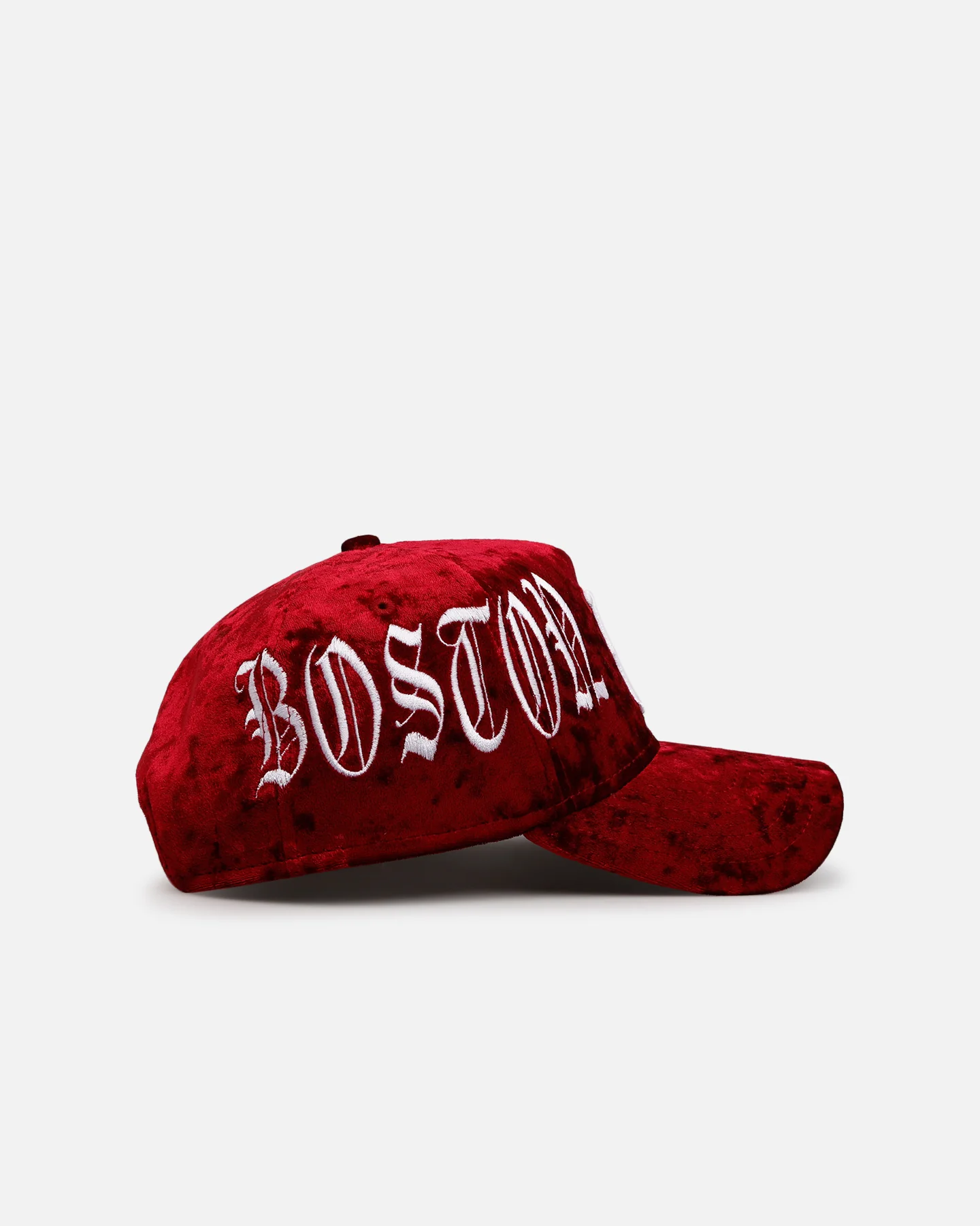 New Era Boston Red Sox 'Velvet Gothic Script' 9FORTY A-Frame Snapback Maroon - Image 4
