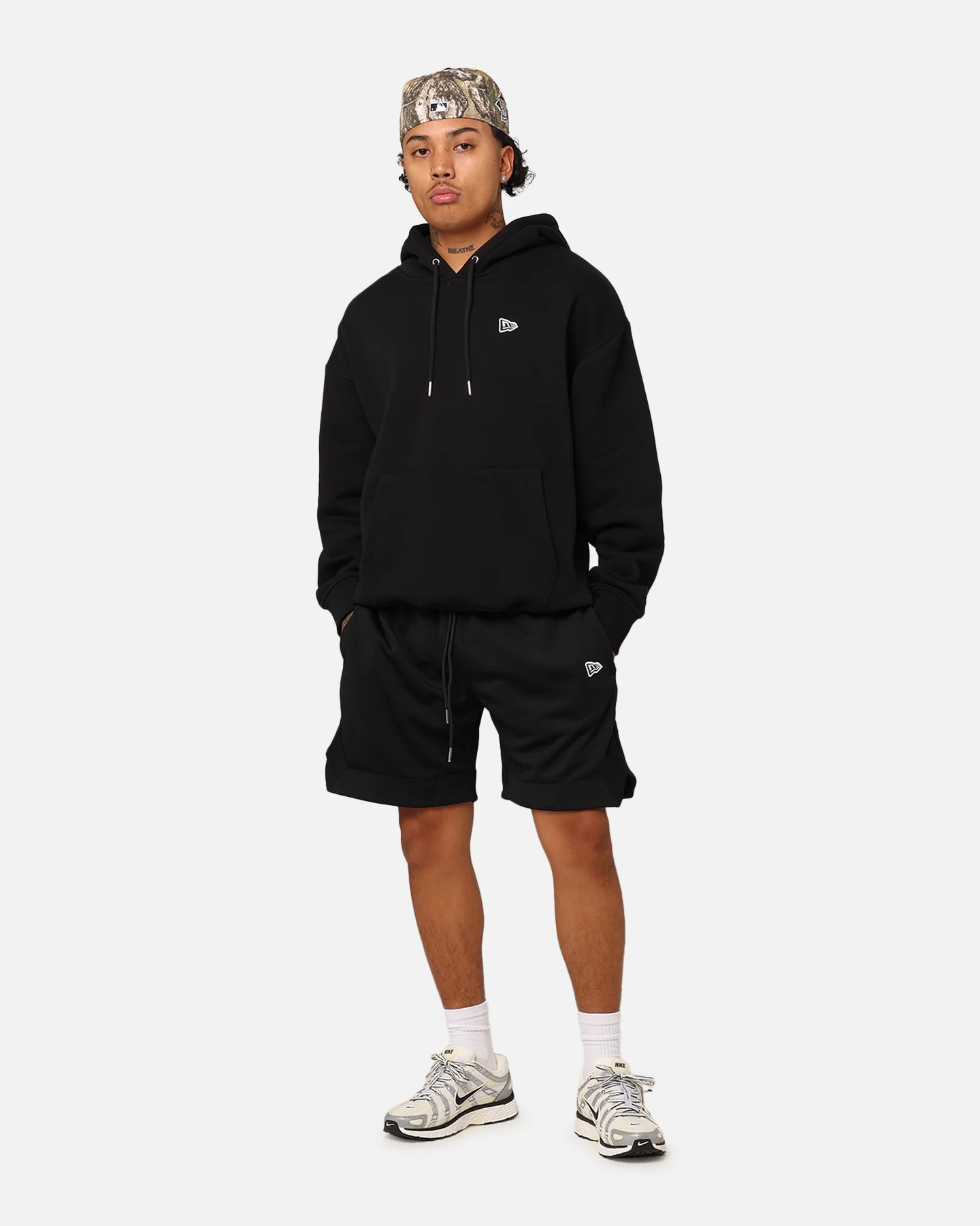 New Era Branded Hoodie Black - Image 2