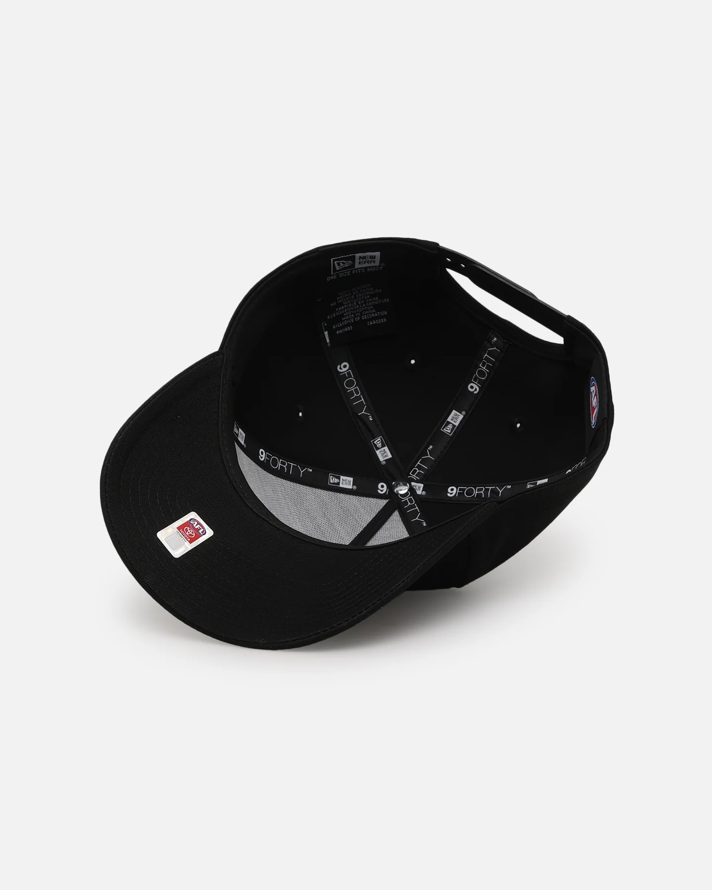 New Era Brisbane Lions 'Triple Black' 9FORTY A-Frame Snapback Black - Image 6