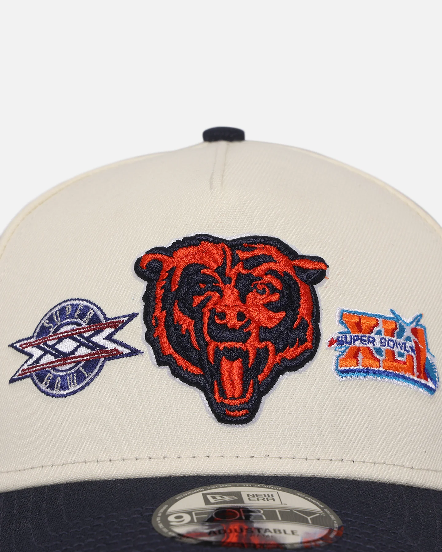 New Era Chicago Bears 'Super Bowl Logos' 9FORTY A-Frame Snapback Chrome - Image 5