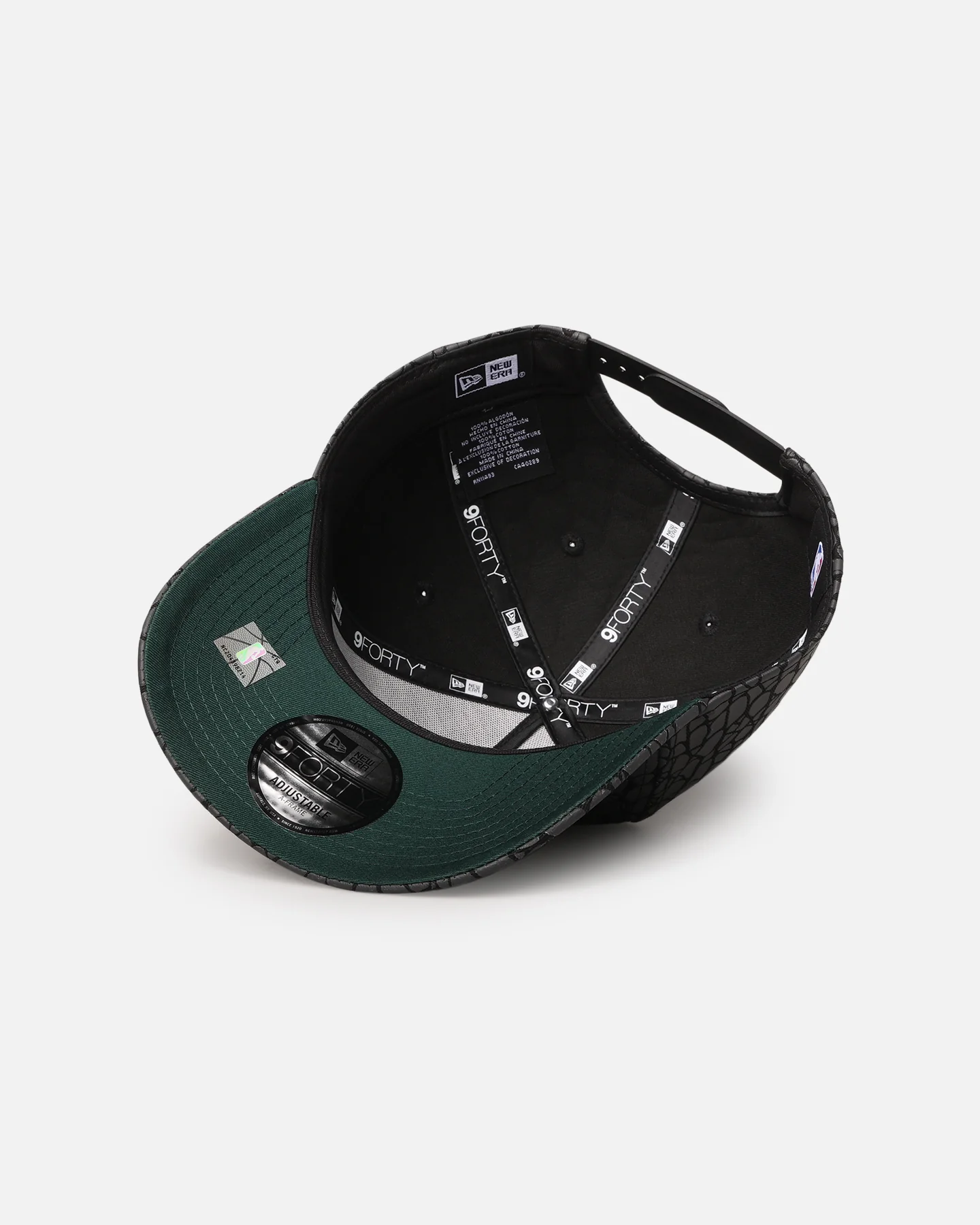 New Era Chicago Bulls 'Faux Croc' 9FORTY A-Frame Snapback Black - Image 6