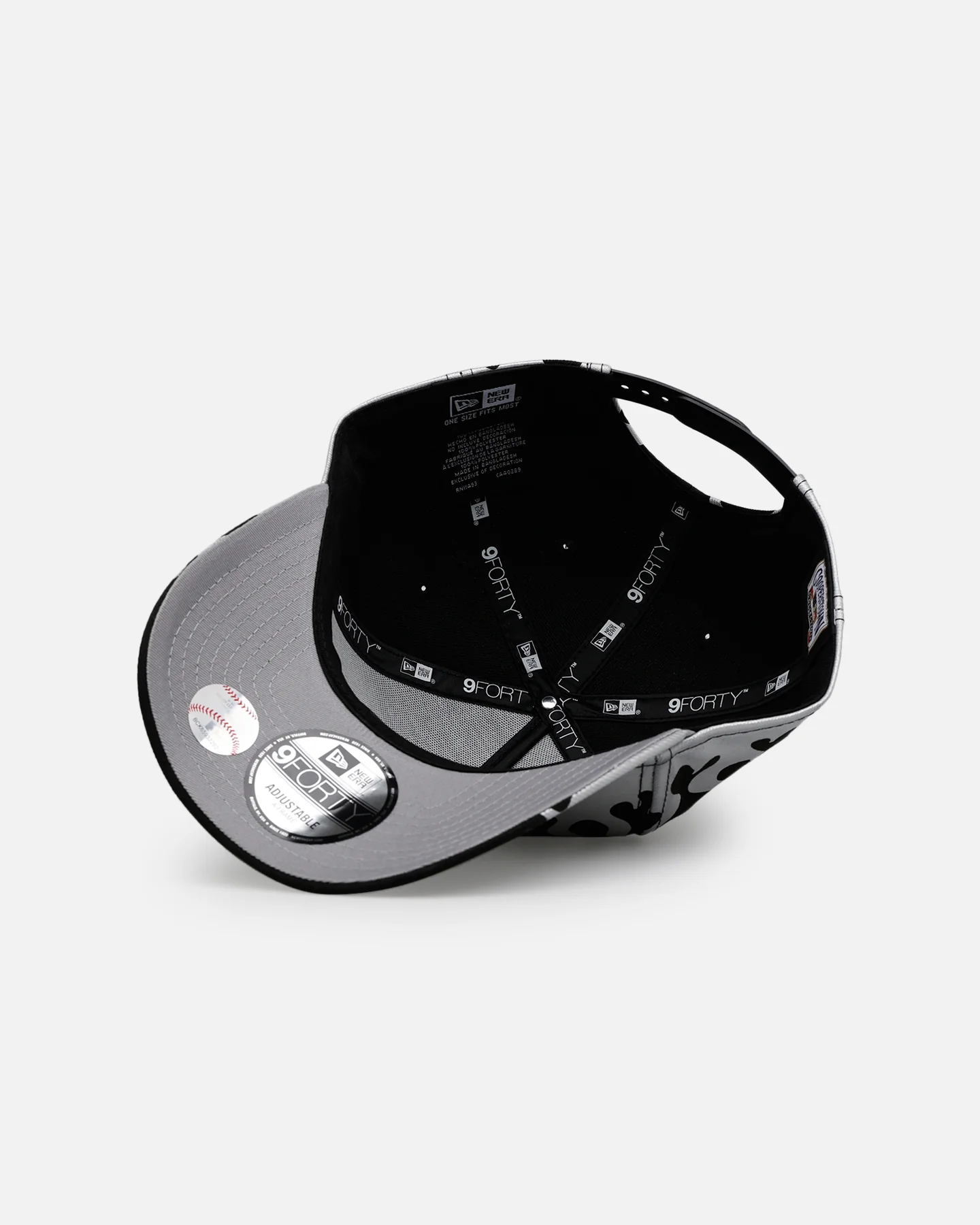 New Era Chicago Cubs 'Metallic Flames' 9FORTY A-Frame Snapback Black/Silver - Image 6